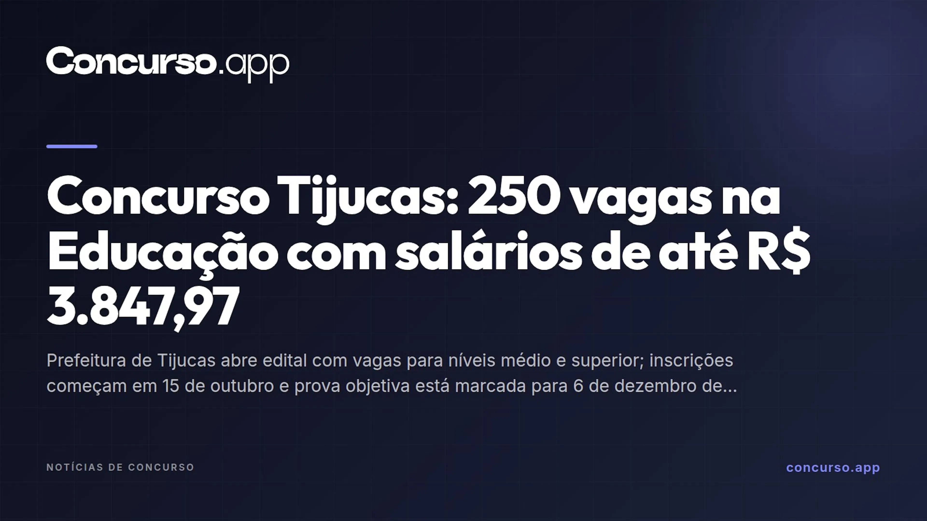 Concurso Tijucas: 250 vagas na Educação com salários de até R$ 3.847,97