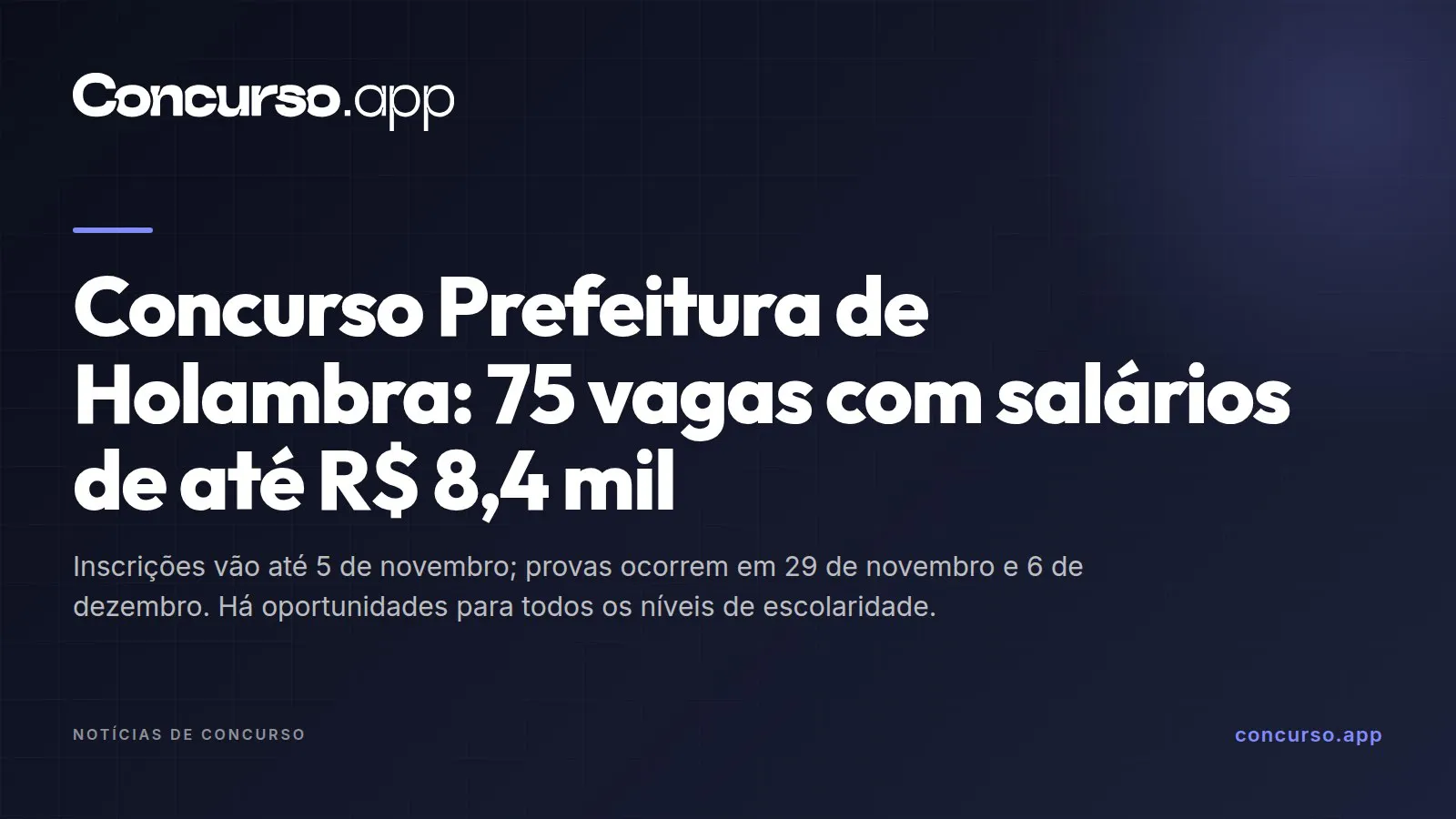 Concurso Prefeitura de Holambra: 75 vagas com salários de até R$ 8,4 mil