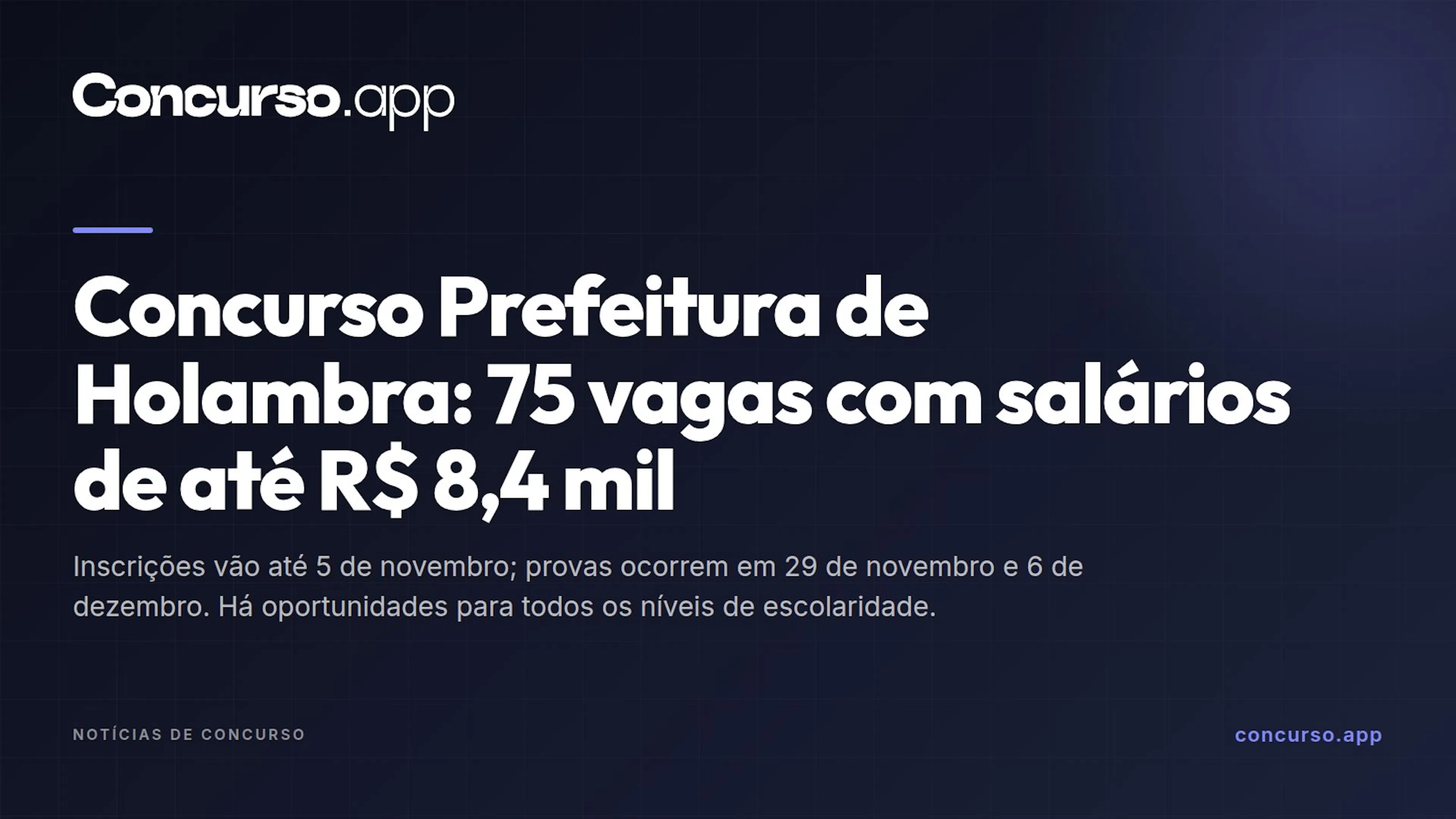 Concurso Prefeitura de Holambra: 75 vagas com salários de até R$ 8,4 mil