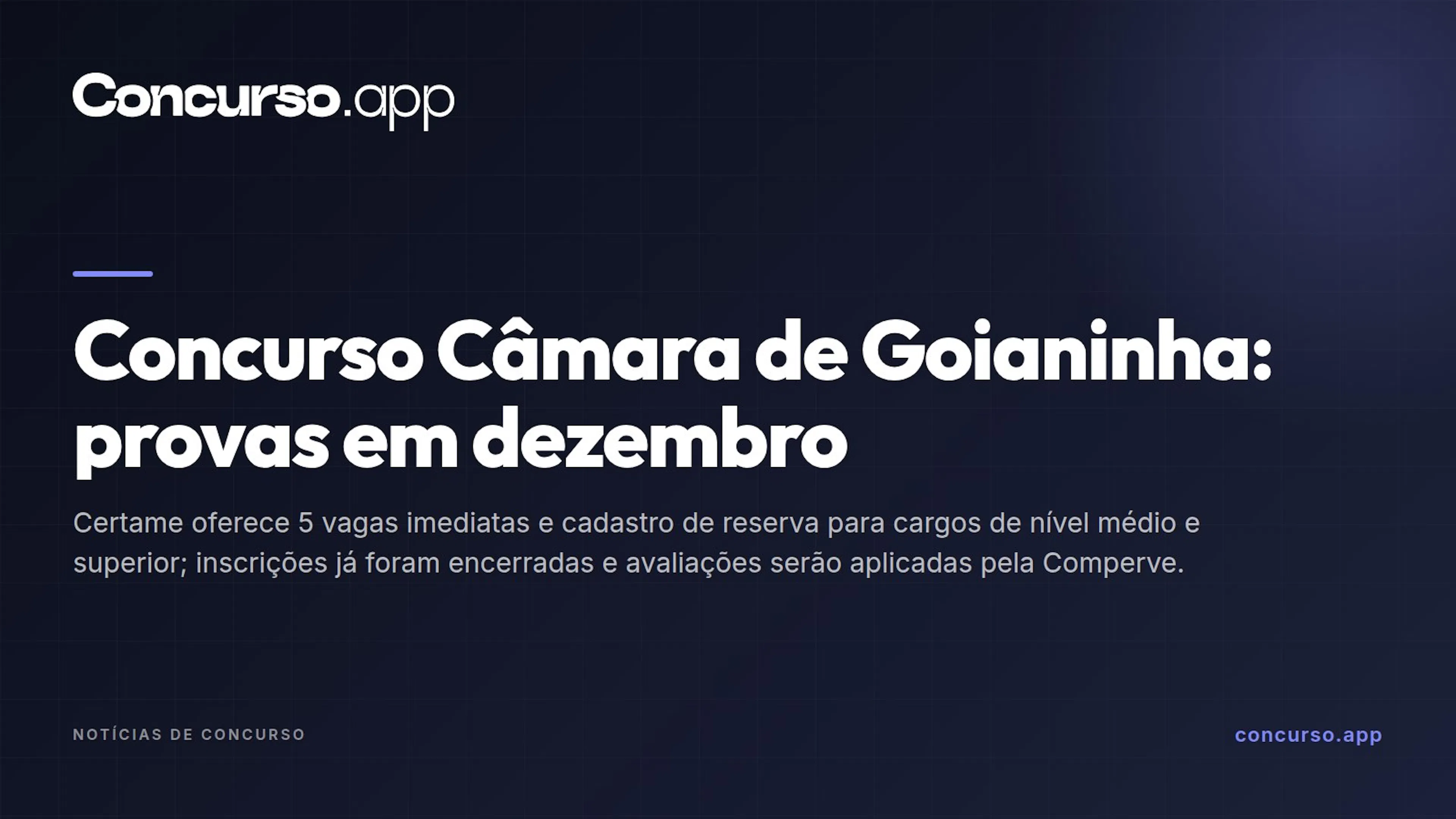 Concurso Câmara de Goianinha: provas em dezembro