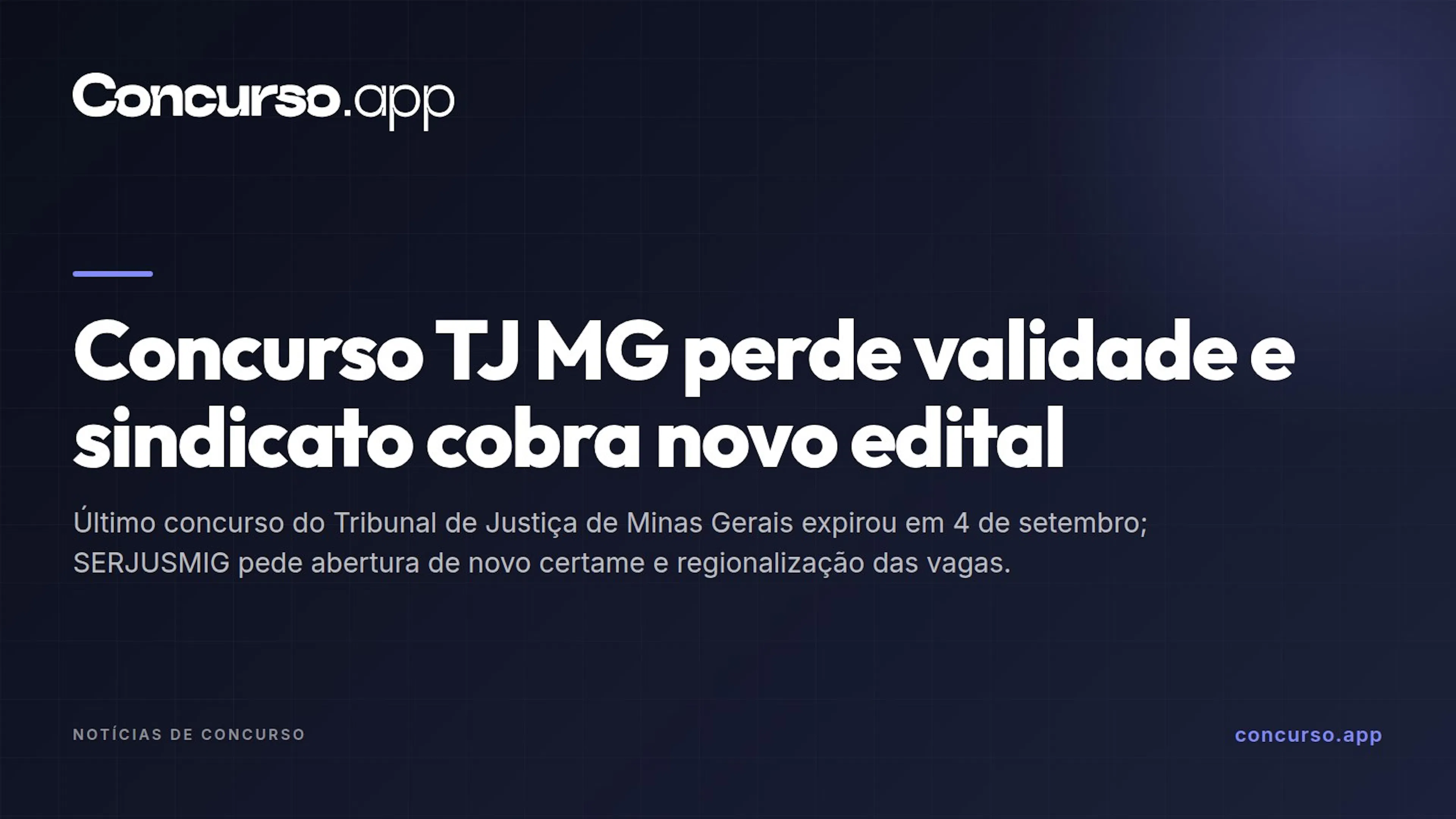 Concurso TJ MG perde validade e sindicato cobra novo edital