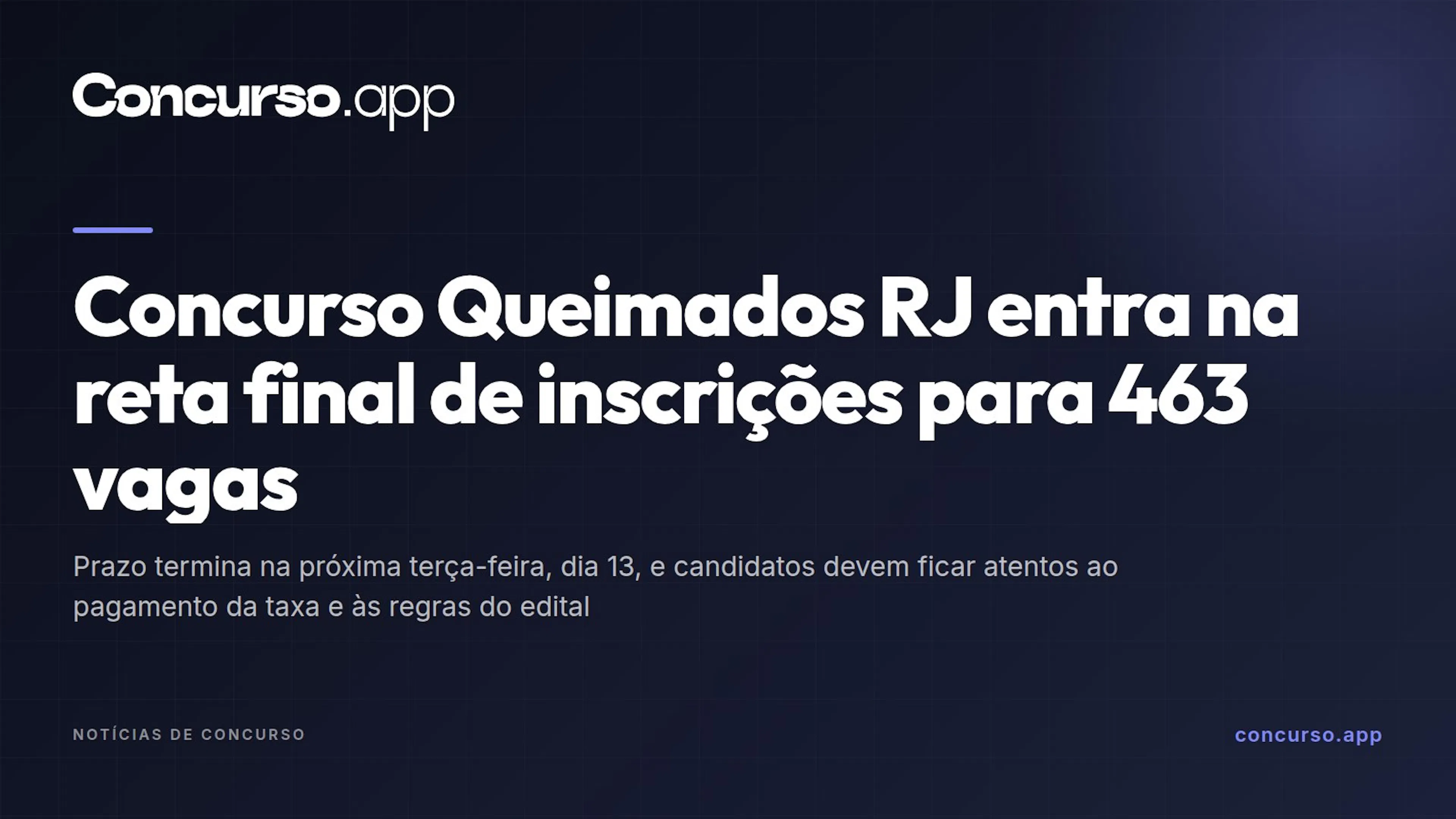 Concurso Queimados RJ entra na reta final de inscrições para 463 vagas
