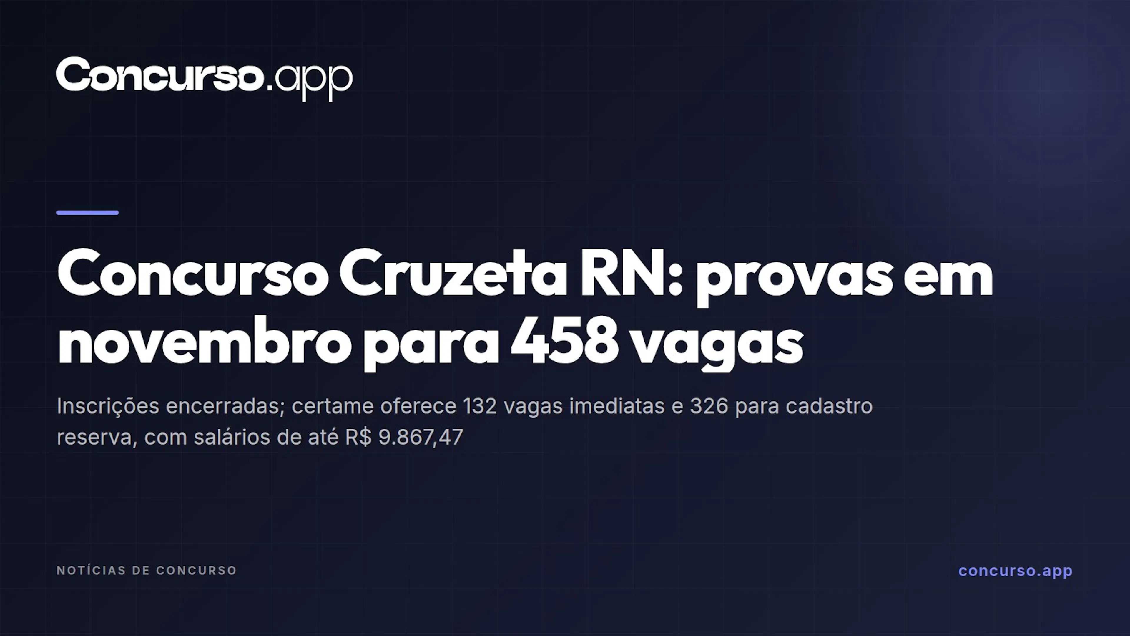 Concurso Cruzeta RN: provas em novembro para 458 vagas