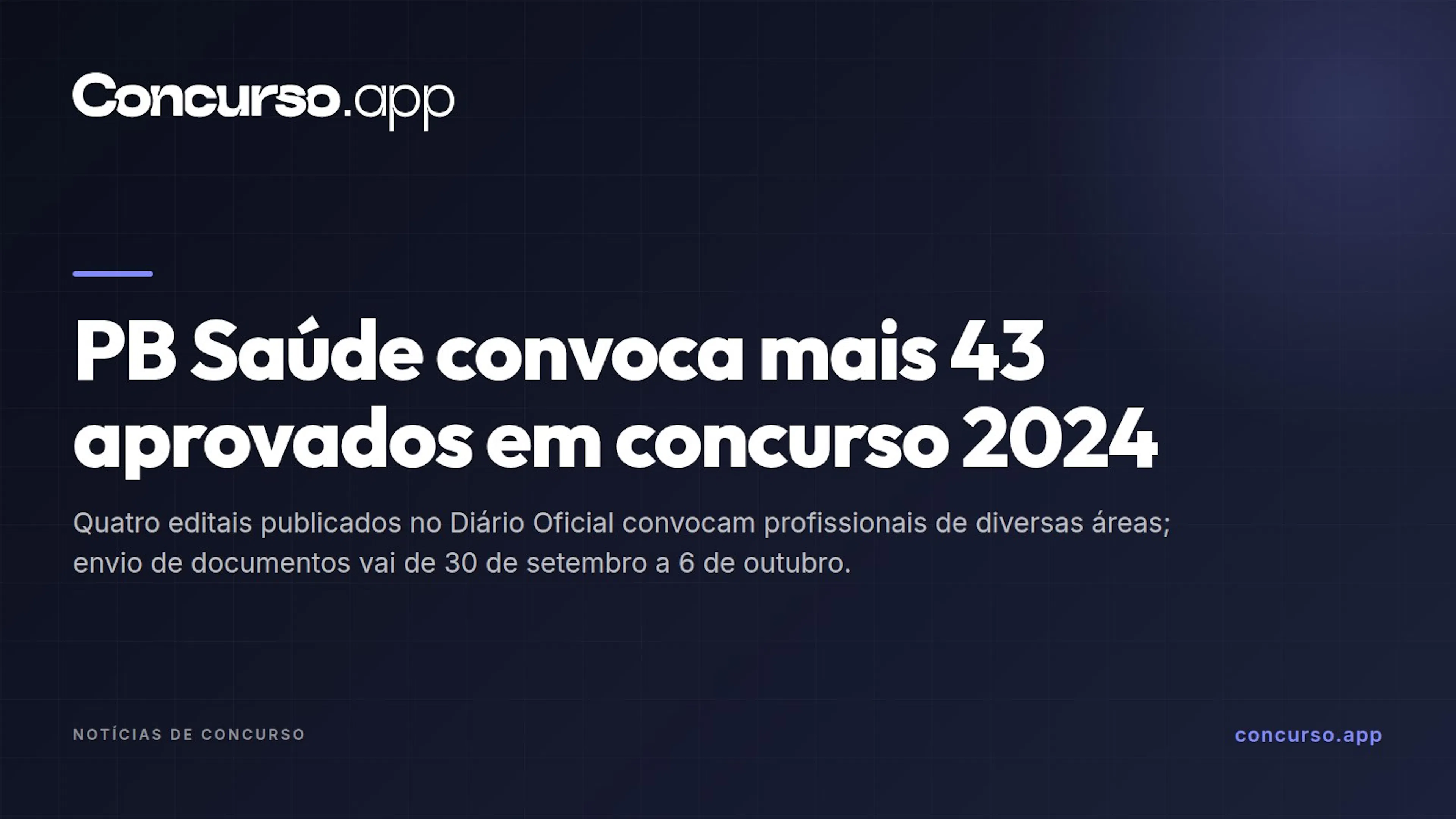 PB Saúde convoca mais 43 aprovados em concurso 2024