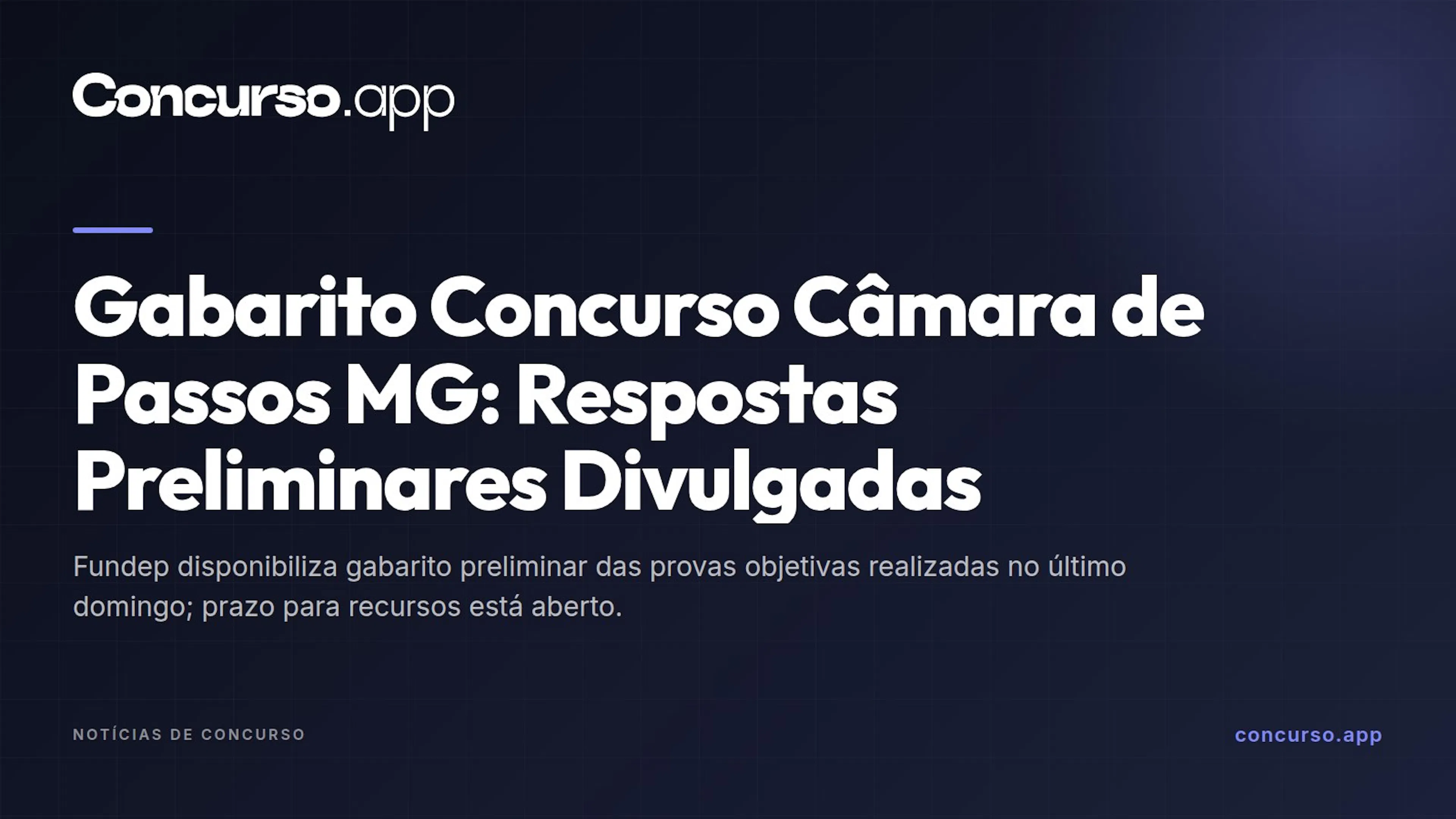 Gabarito Concurso Câmara de Passos MG: Respostas Preliminares Divulgadas