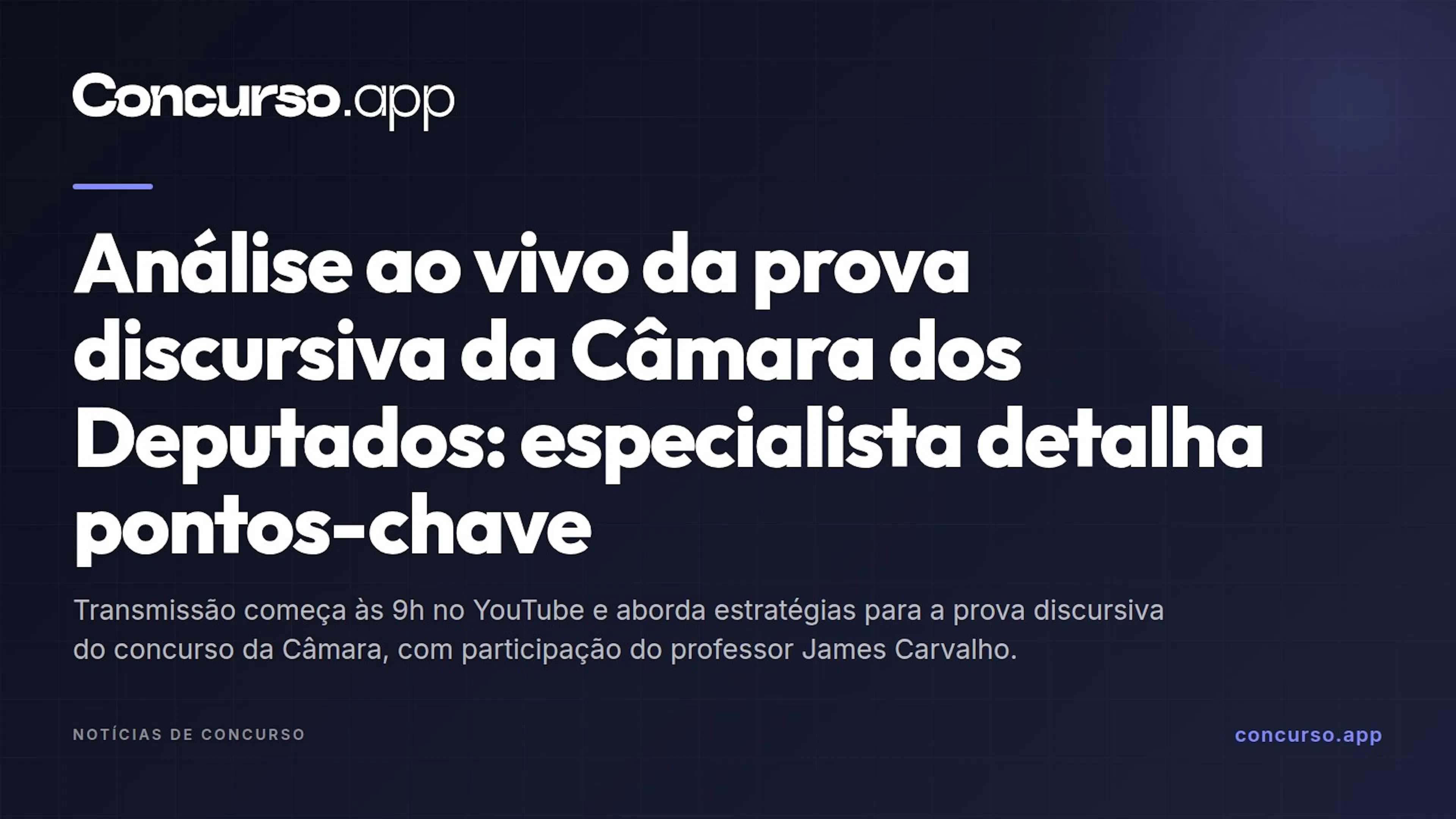 Análise ao vivo da prova discursiva da Câmara dos Deputados: especialista detalha pontos-chave