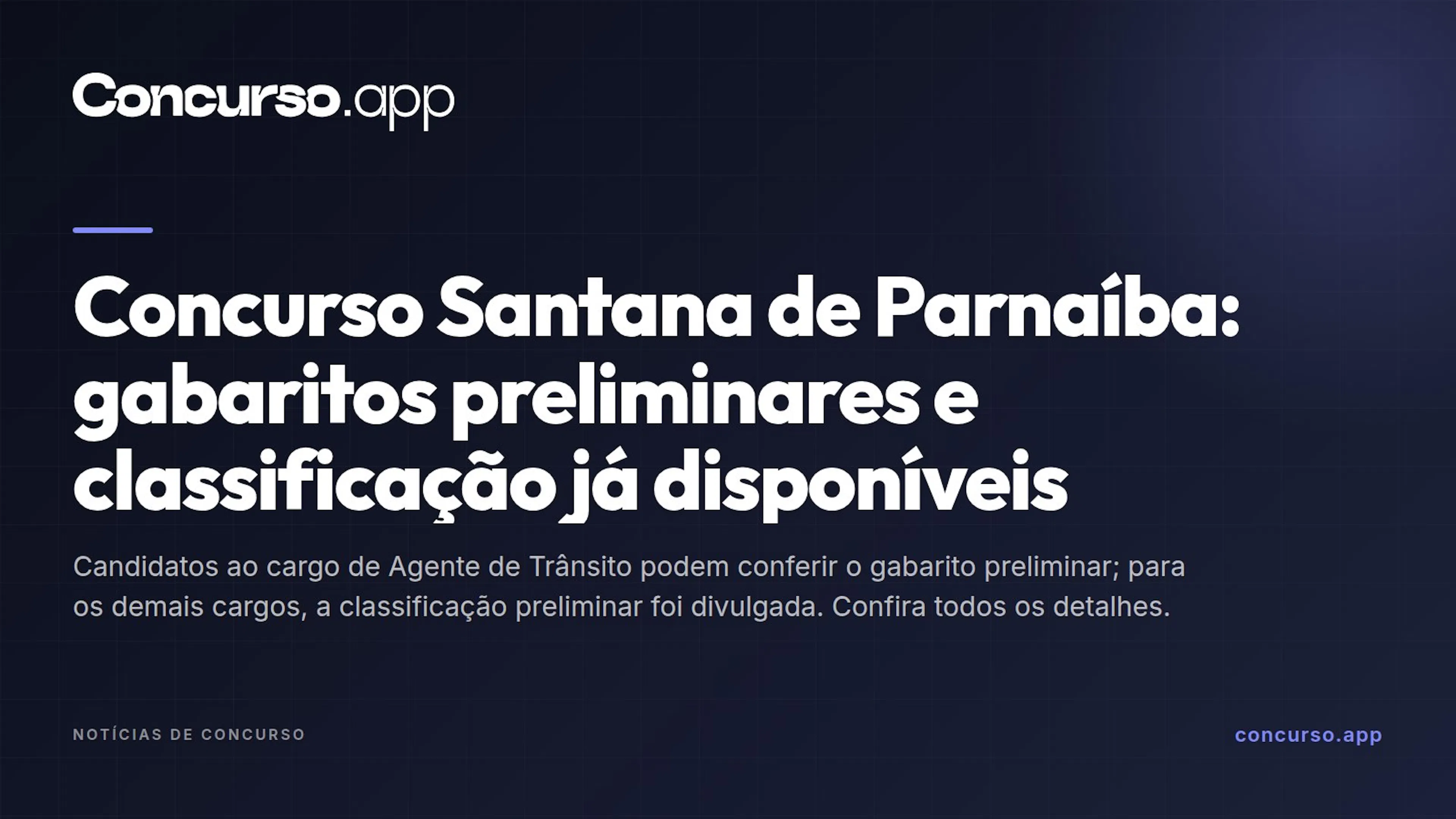 Concurso Santana de Parnaíba: gabaritos preliminares e classificação já disponíveis