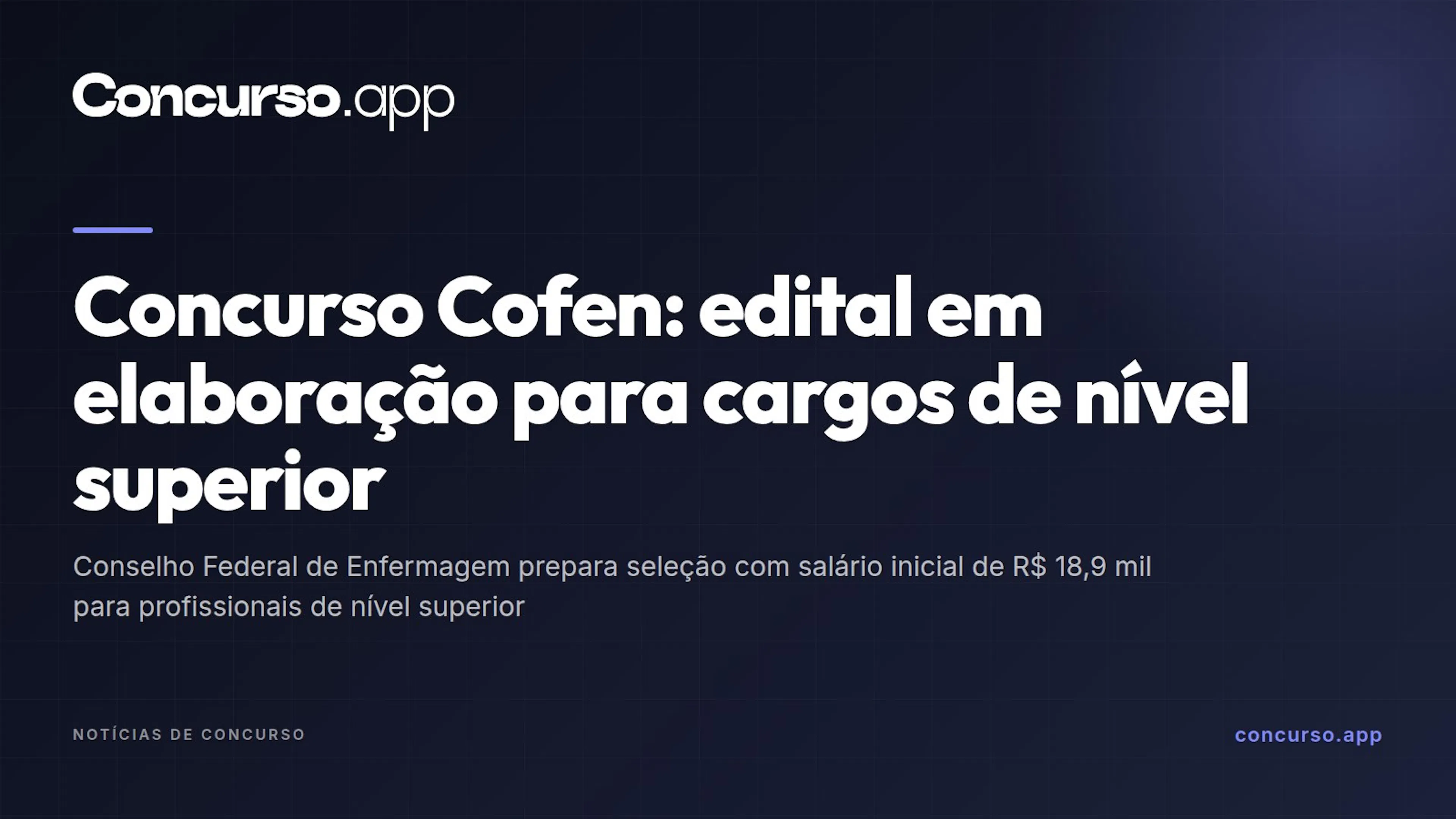 Concurso Cofen: edital em elaboração para cargos de nível superior