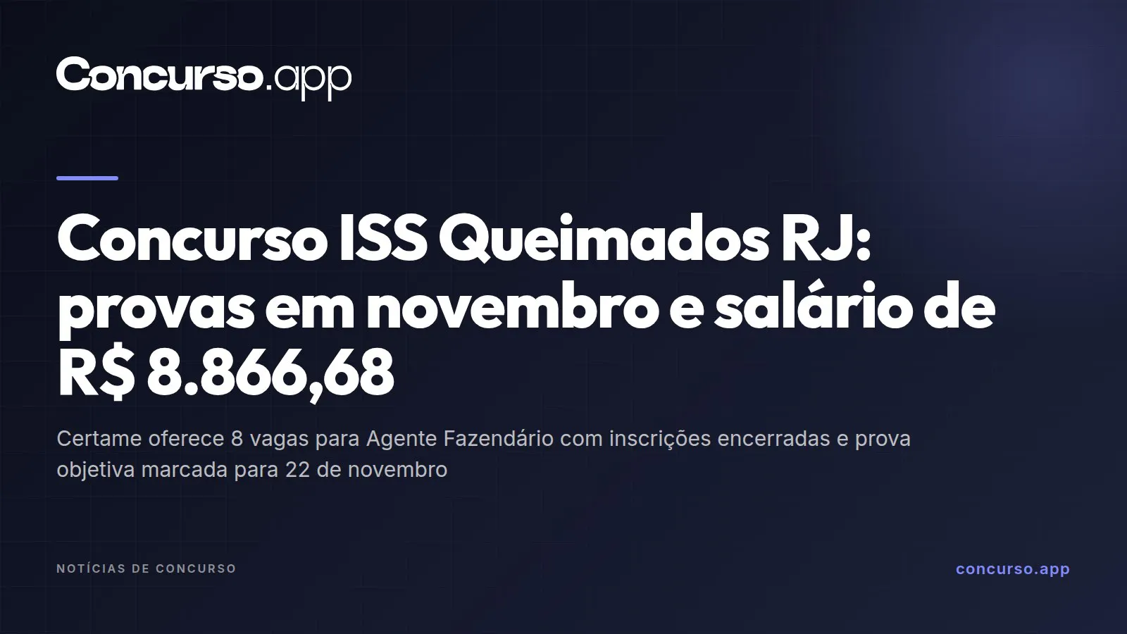 Concurso ISS Queimados RJ: provas em novembro e salário de R$ 8.866,68