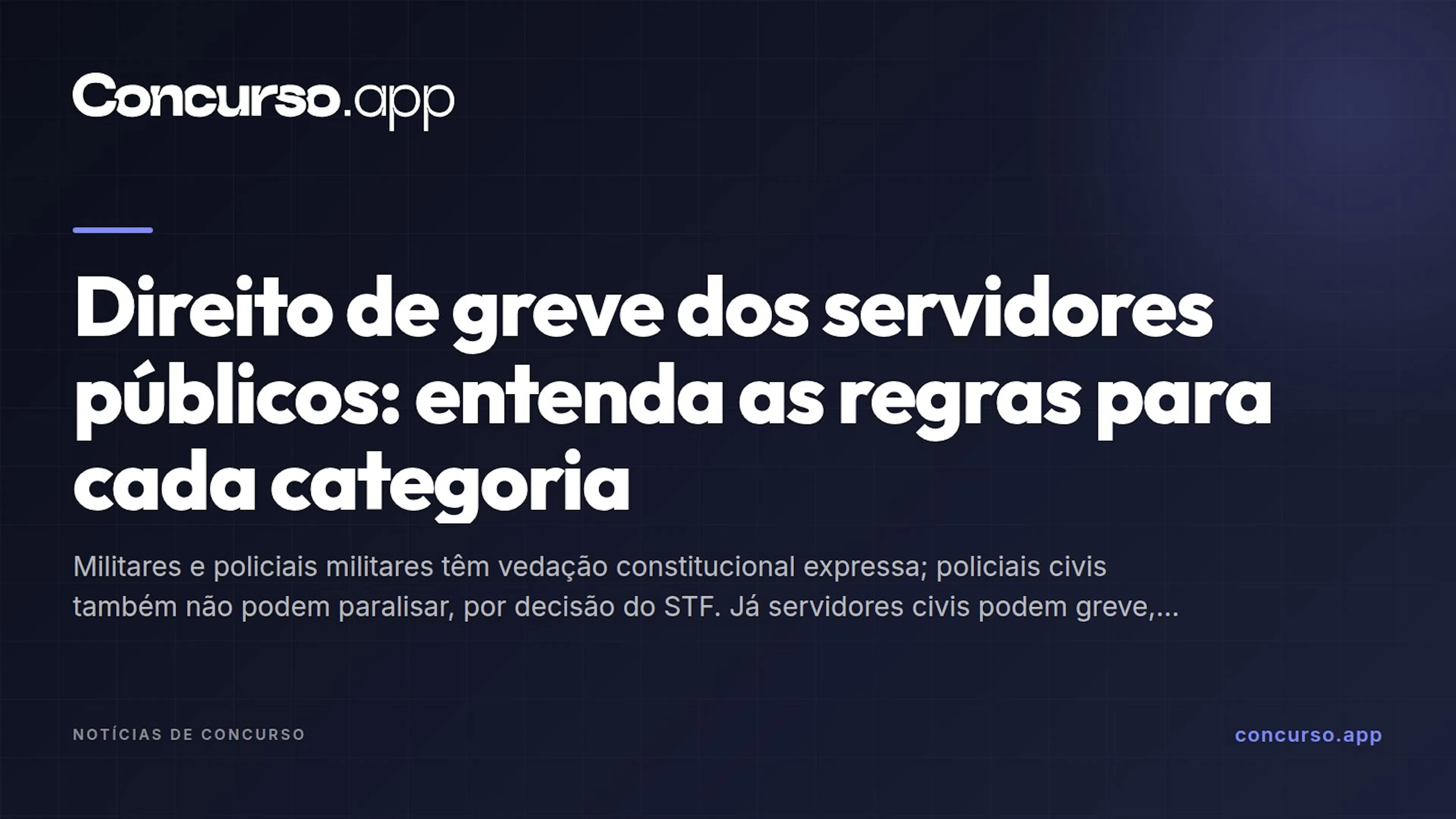 Direito de greve dos servidores públicos: entenda as regras para cada categoria