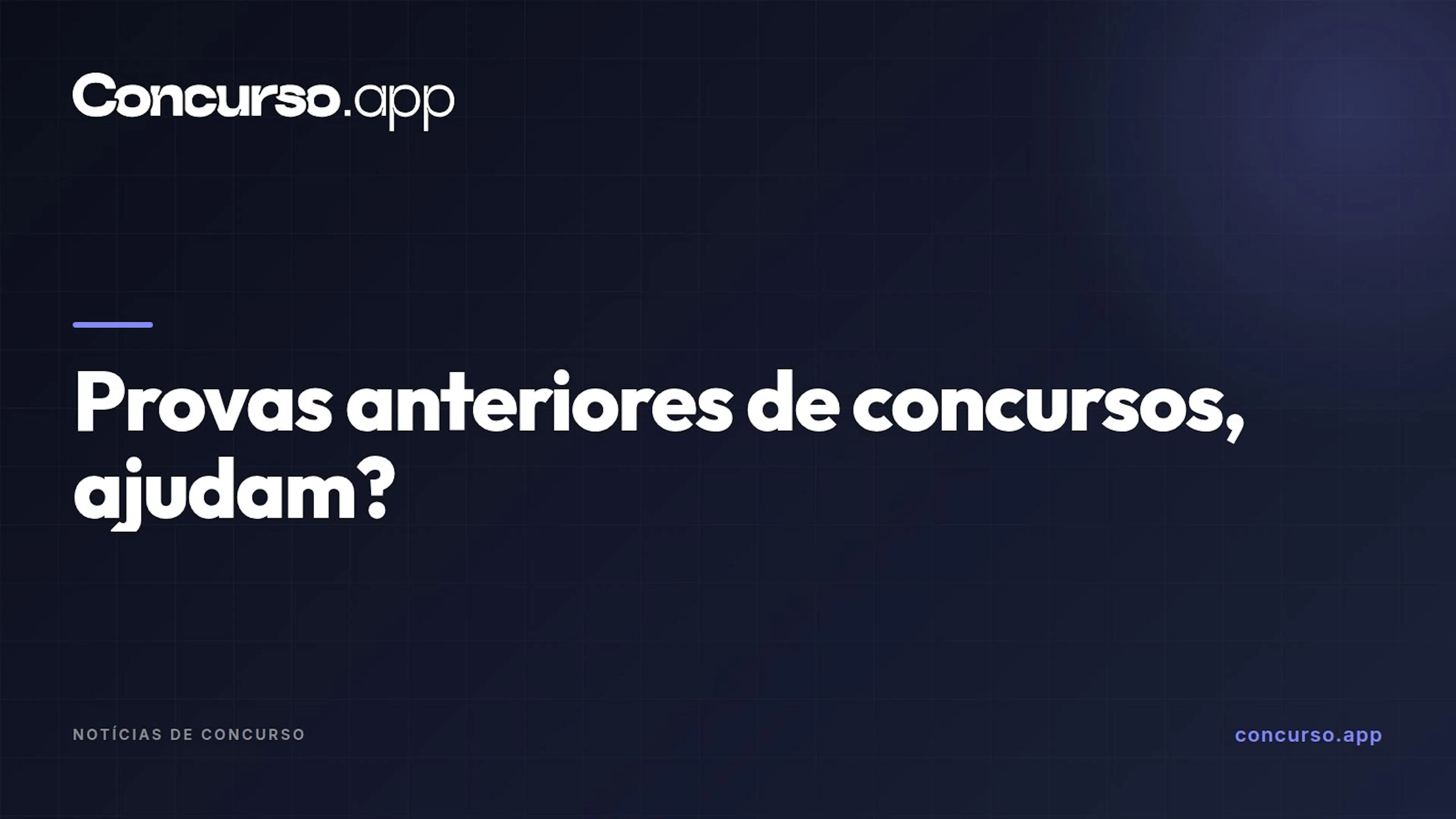 Provas anteriores de concursos, ajudam?