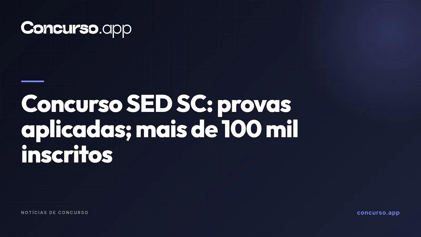 Concurso SED SC: provas aplicadas; mais de 100 mil inscritos