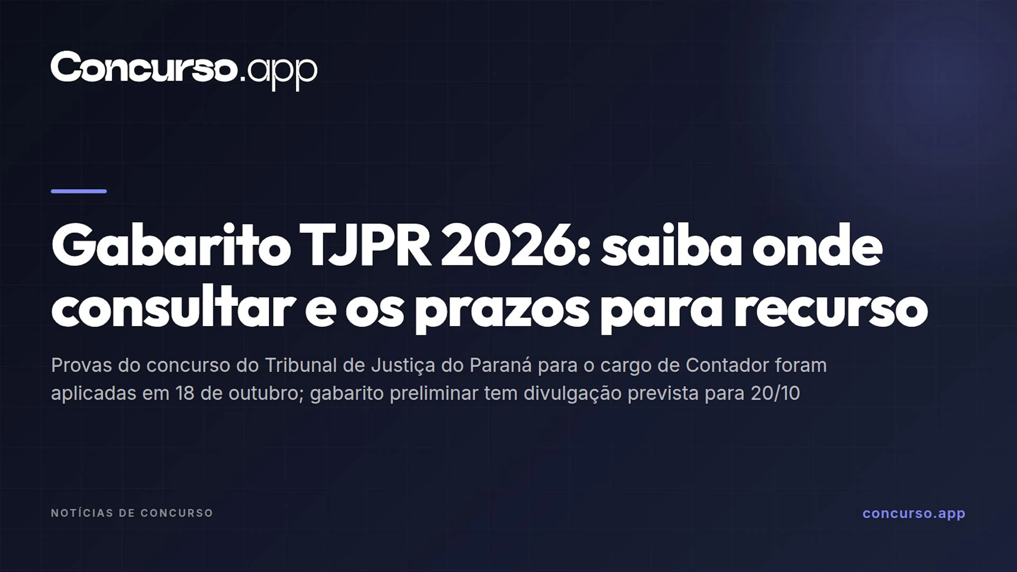 Gabarito TJPR 2026: saiba onde consultar e os prazos para recurso
