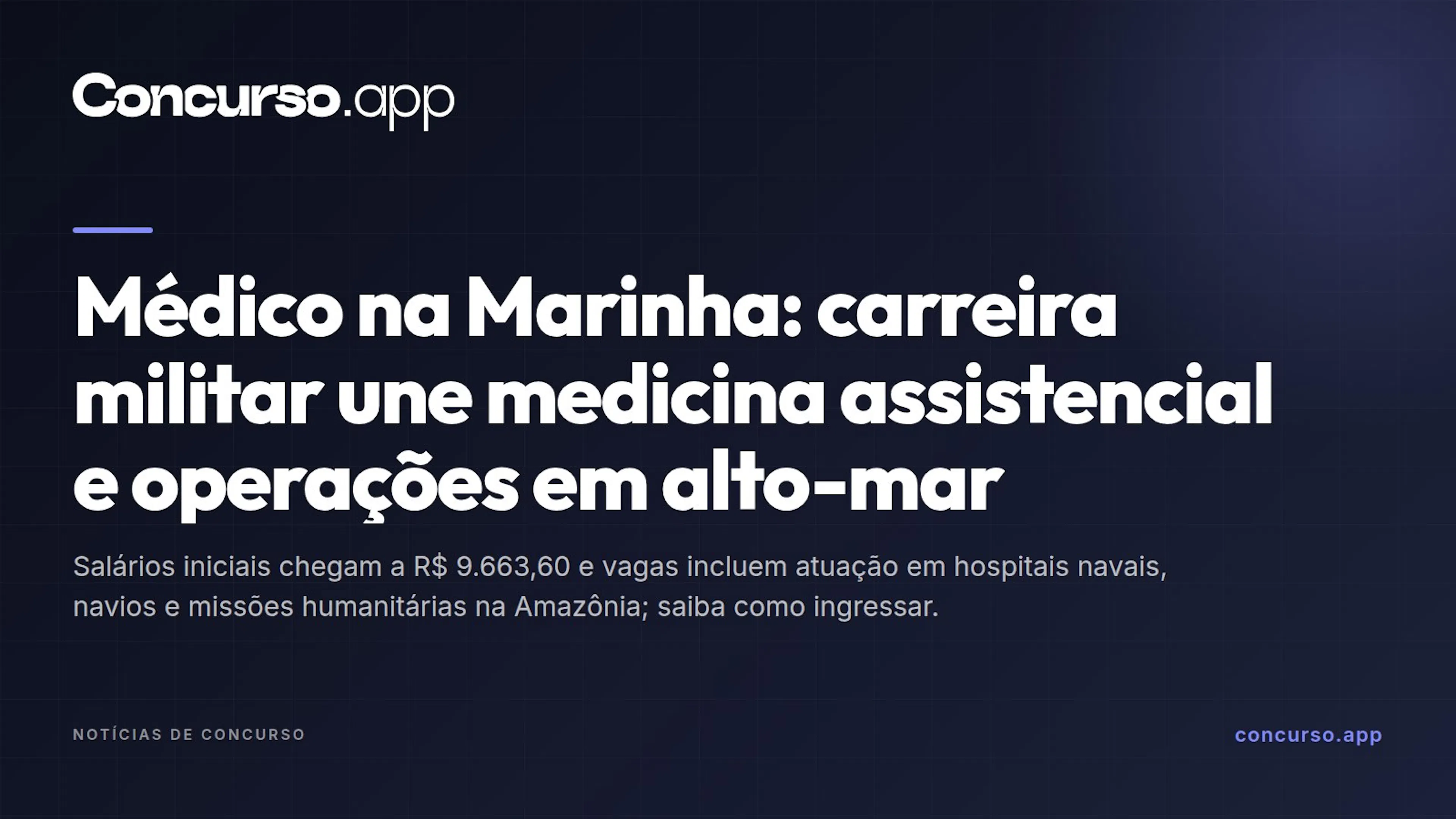 Médico na Marinha: carreira militar une medicina assistencial e operações em alto-mar