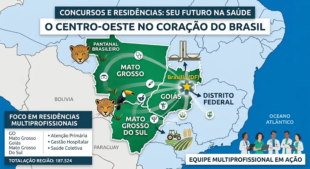 Residências no Centro-Oeste: áreas, vagas e instituições. Confira!