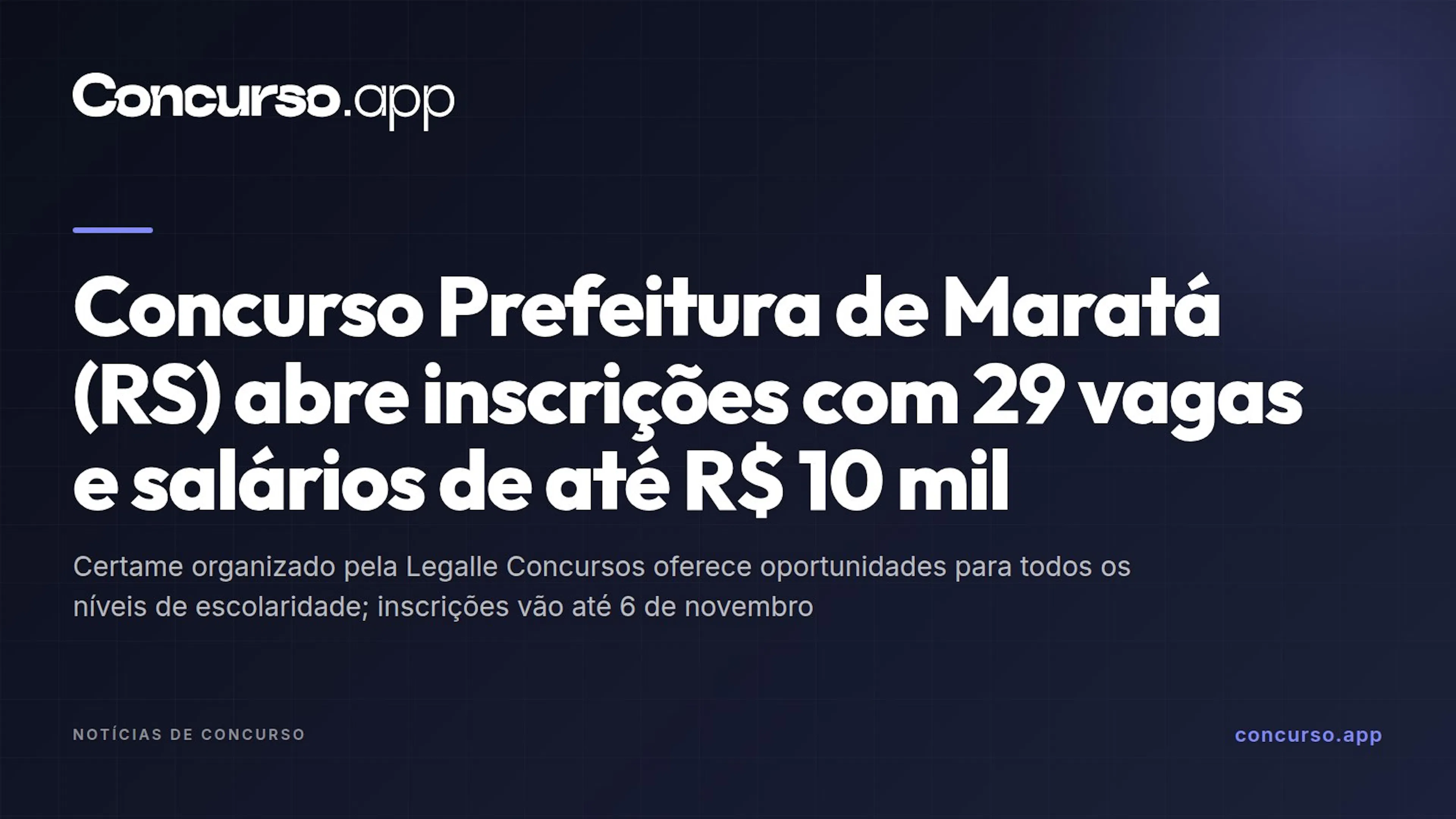 Concurso Prefeitura de Maratá (RS) abre inscrições com 29 vagas e salários de até R$ 10 mil