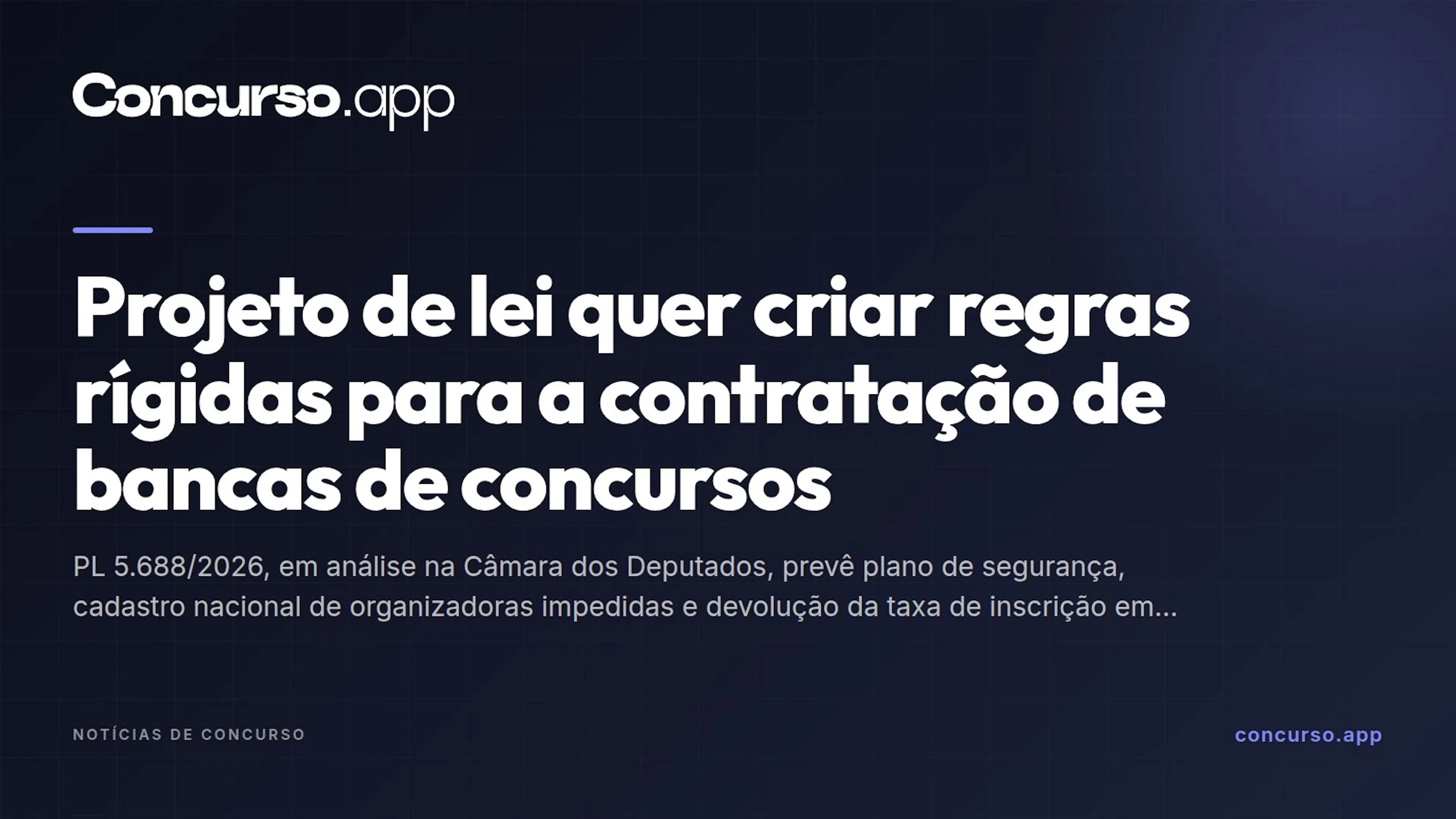 Projeto de lei quer criar regras rígidas para a contratação de bancas de concursos