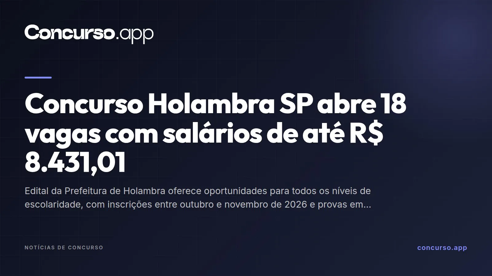 Concurso Holambra SP abre 18 vagas com salários de até R$ 8.431,01