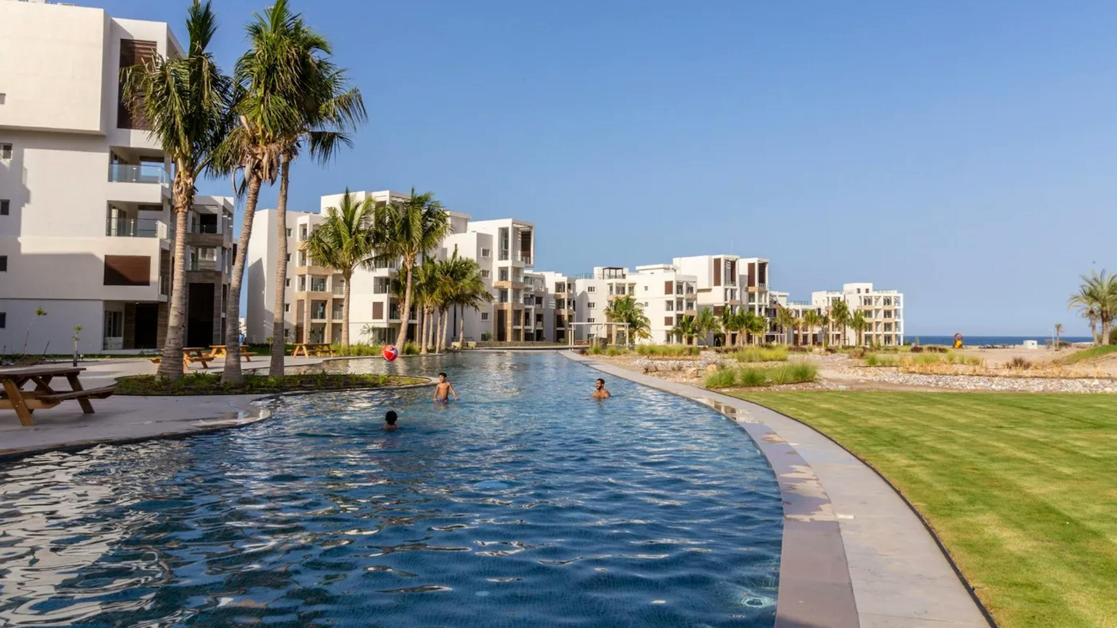Oman Jebel Sifah Golf Lake Pool & Community