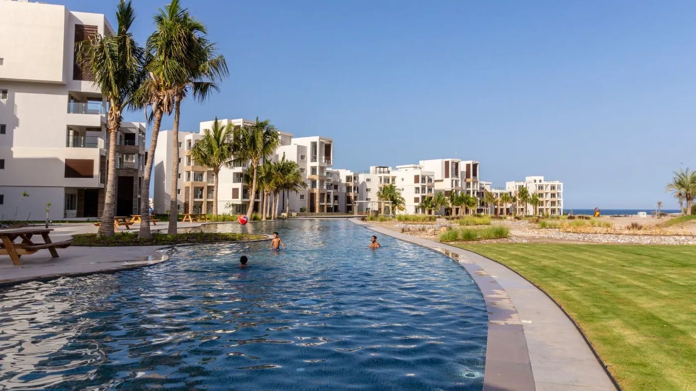 Oman Jebel Sifah Golf Lake Pool & Community