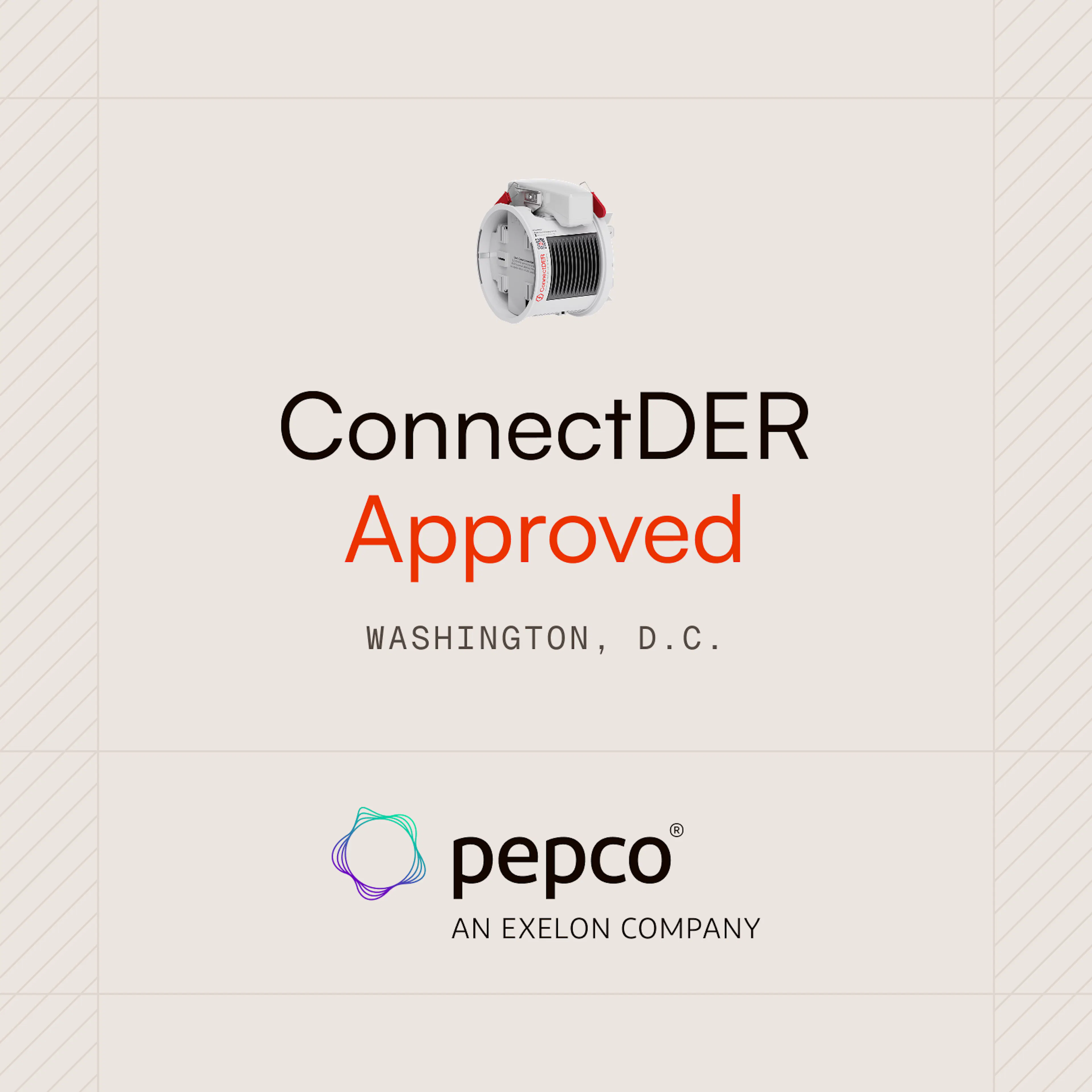 ConnectDER's Meter Socket Adapters approved by Pepco D.C.