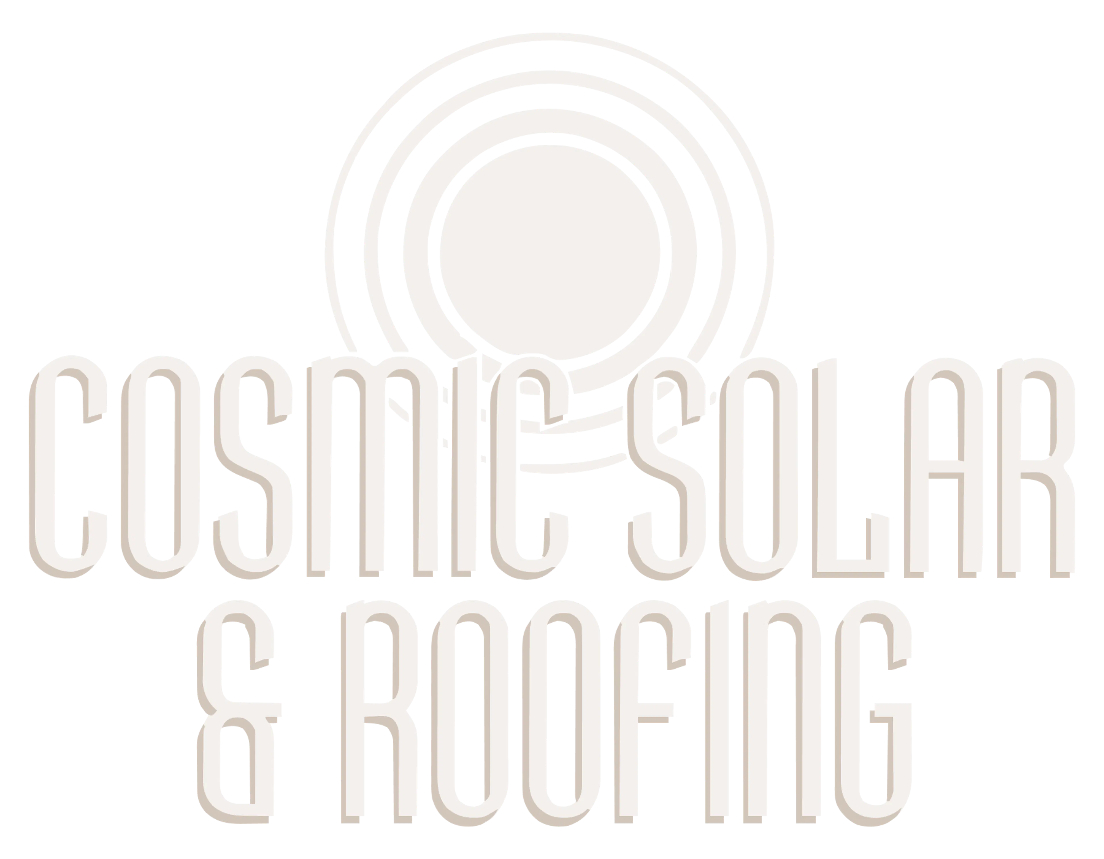 Cosmic Solar & Roofing logo.