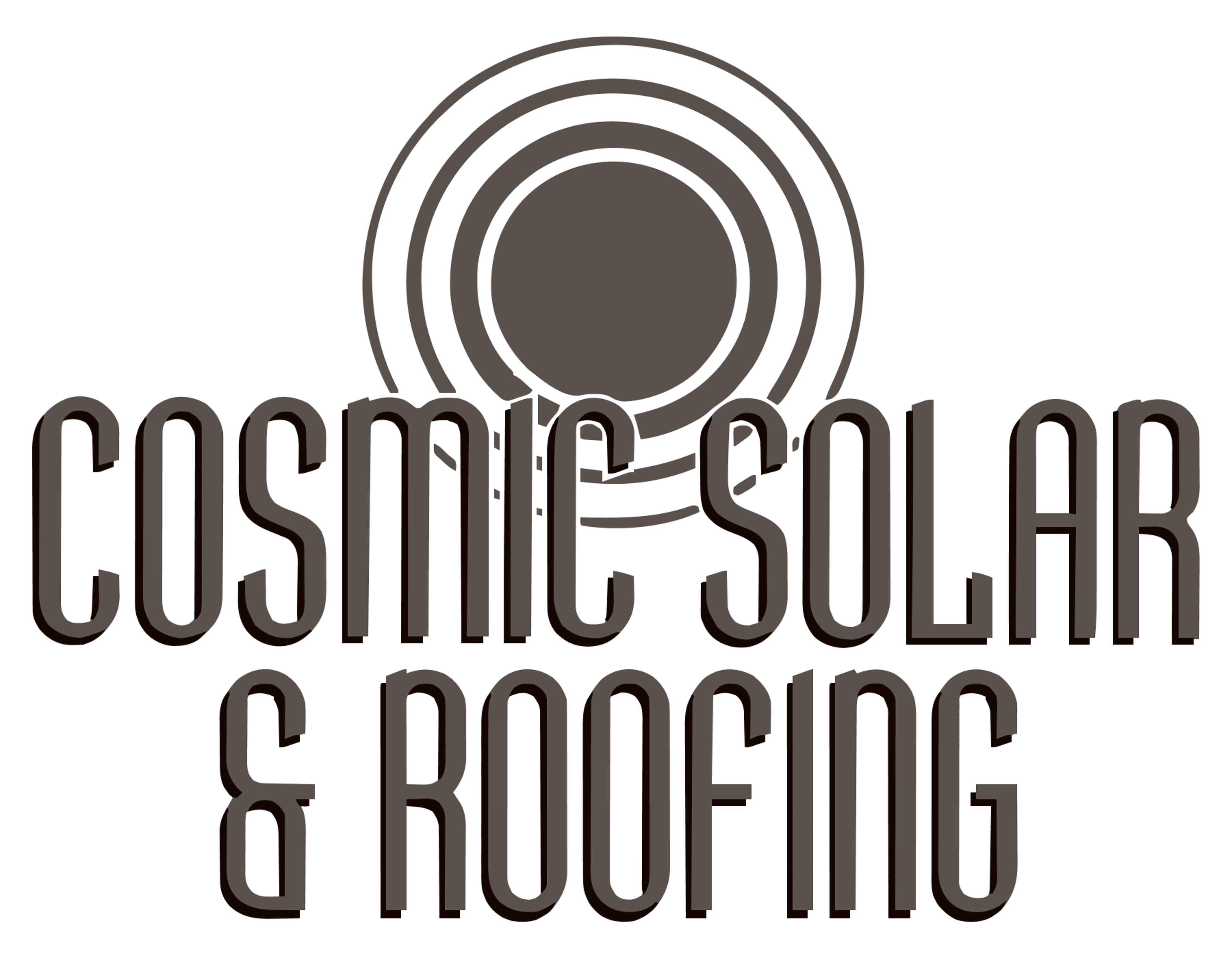 Cosmic Solar & Roofing logo.
