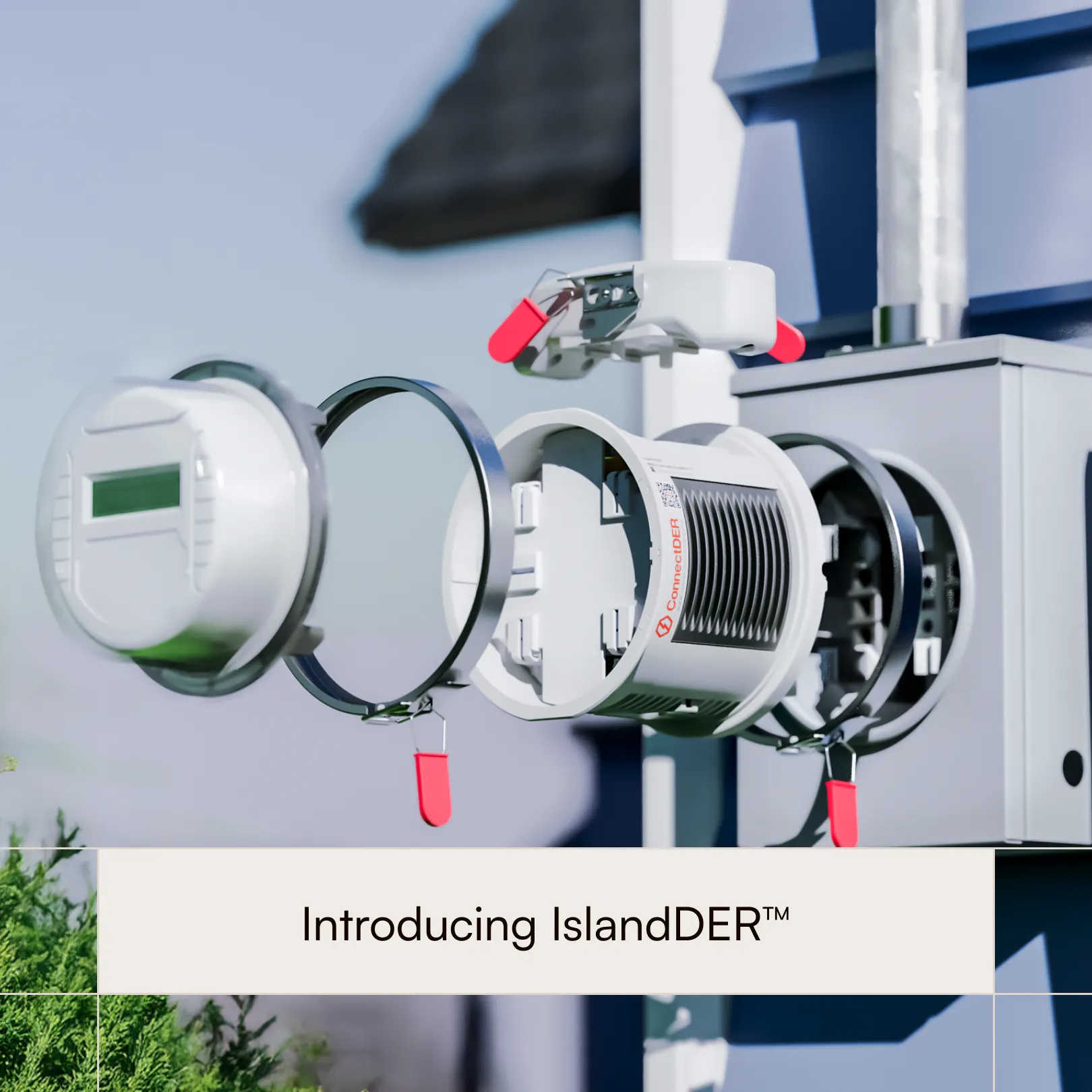 ConnectDER IslandDER™ meter socket adapter for whole-home backup solar + storage installations.