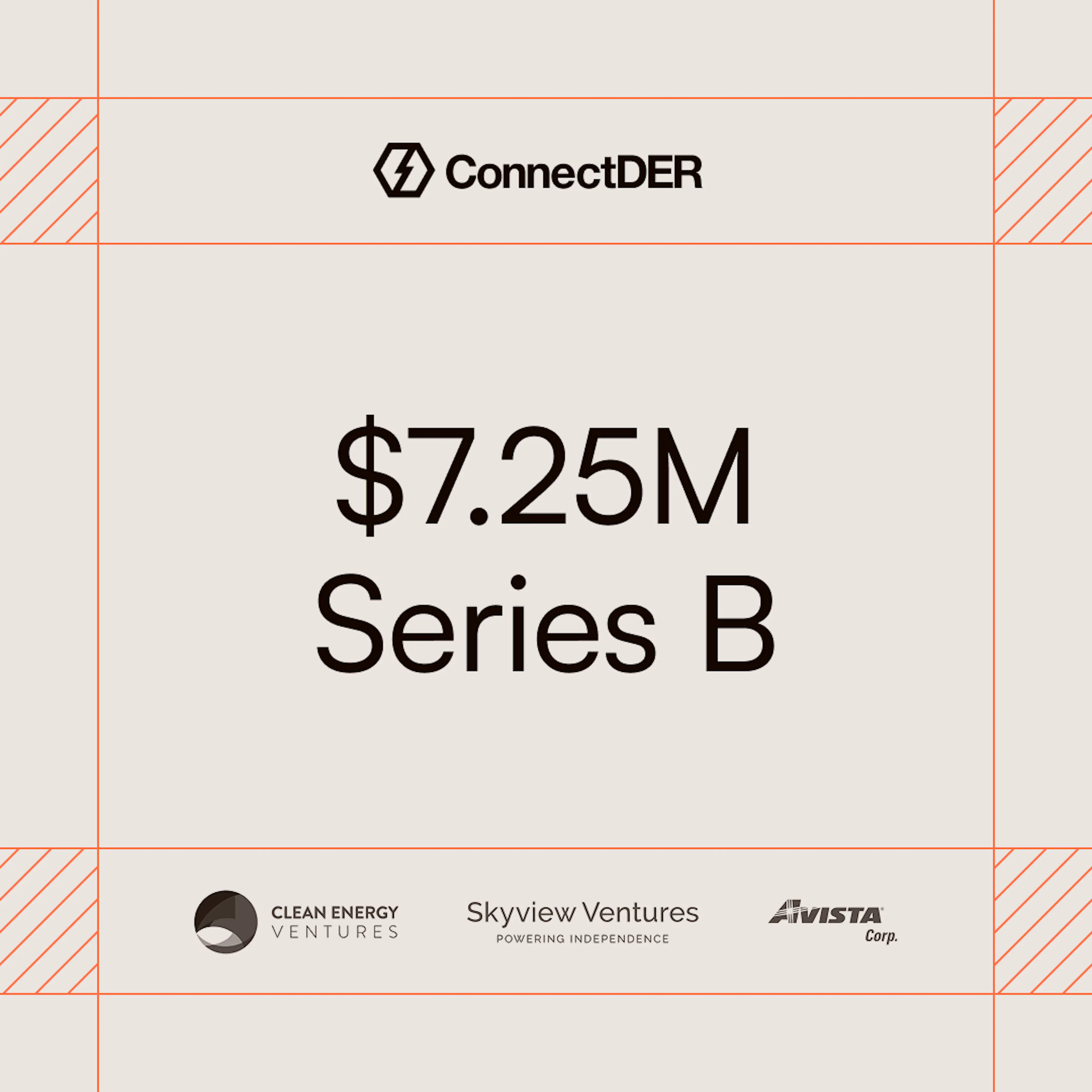 ConnectDER closes $7.25 million Series B funding round led by Clear Energy Ventures, Skyview Ventures, and Avista Corp.