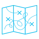 Adapting Expectations icon, map showing locations