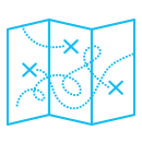 Adapting Expectations icon, map showing locations