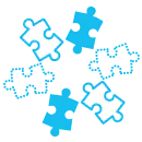 Customized Content icon - puzzle pieces