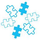 Customized Content icon - puzzle pieces