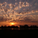 Sunset in Okavango