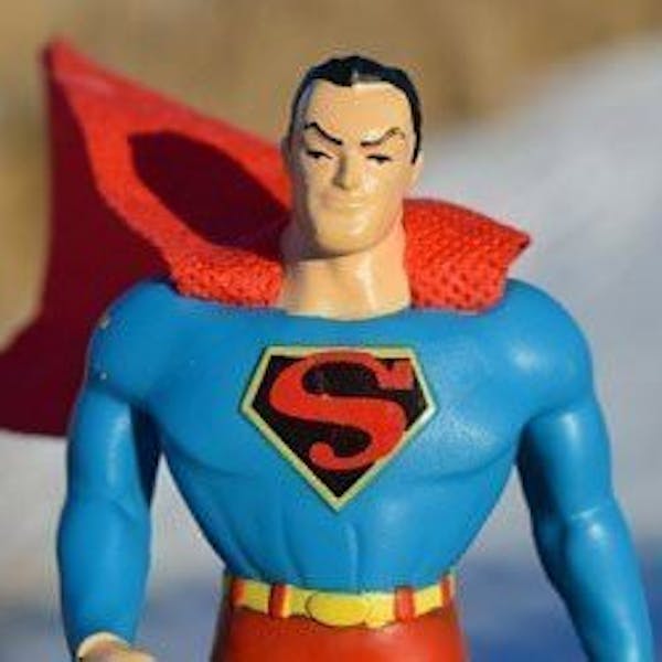Superman plastic toy