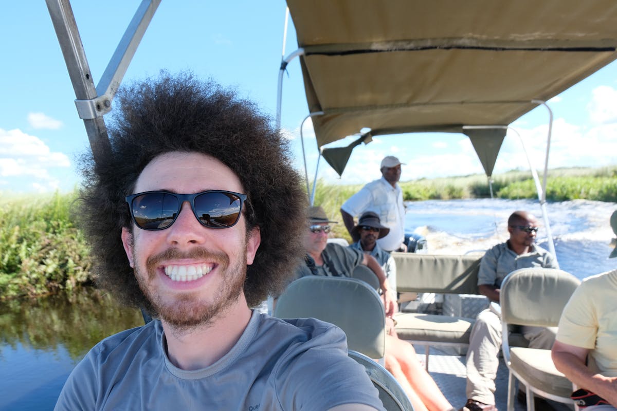 Tomer Admon: profile photo on a boat