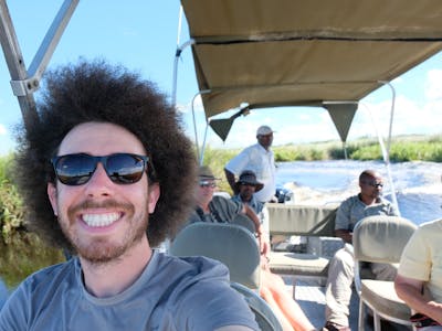 Tomer Admon: profile photo on a boat