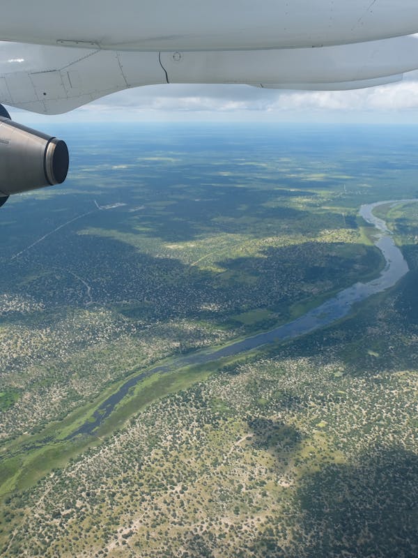 Tomer Admon: aerial view of the Okavango Delta