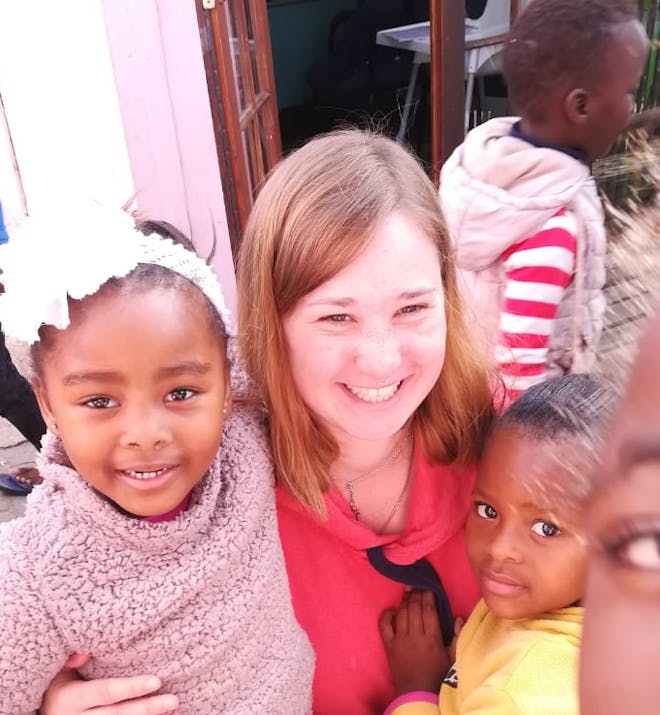 Stephanie Koedinger: playing with the community children