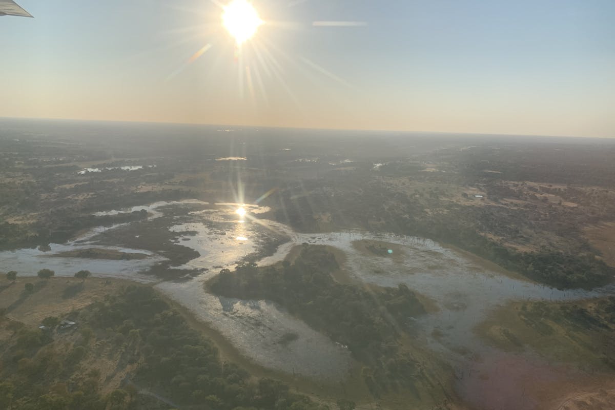 Siske Loggie: aerial view of the Okavango