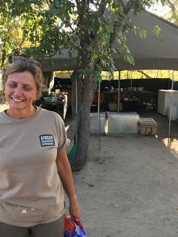 David Lawrence and Sue Allen: base camp at the Okavango Wilderness Project
