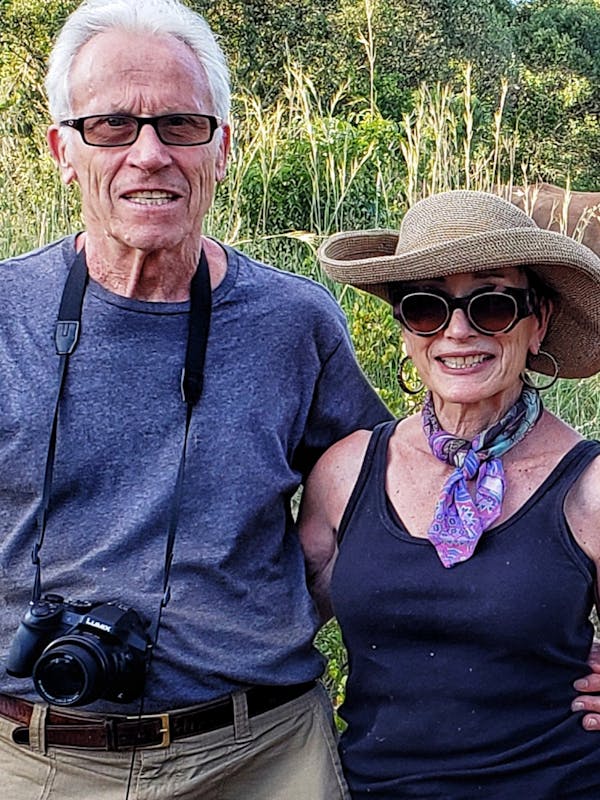 Carol Krieger and Geoffrey Neate: posing together