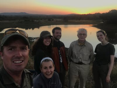 Gabby: Group photo at Phinda in the sunset