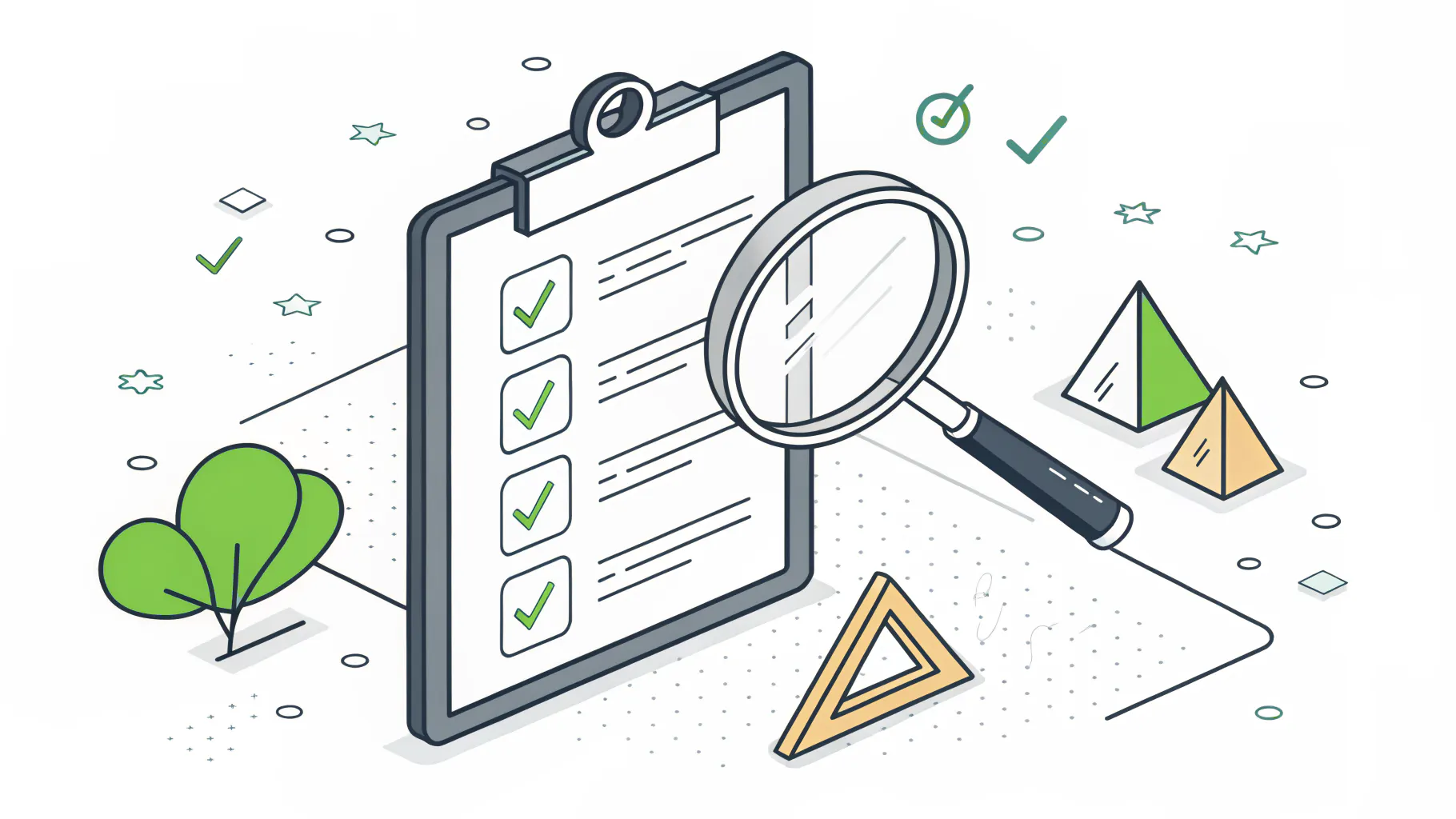 Audit checklist illustration highlighting common IAM failure points