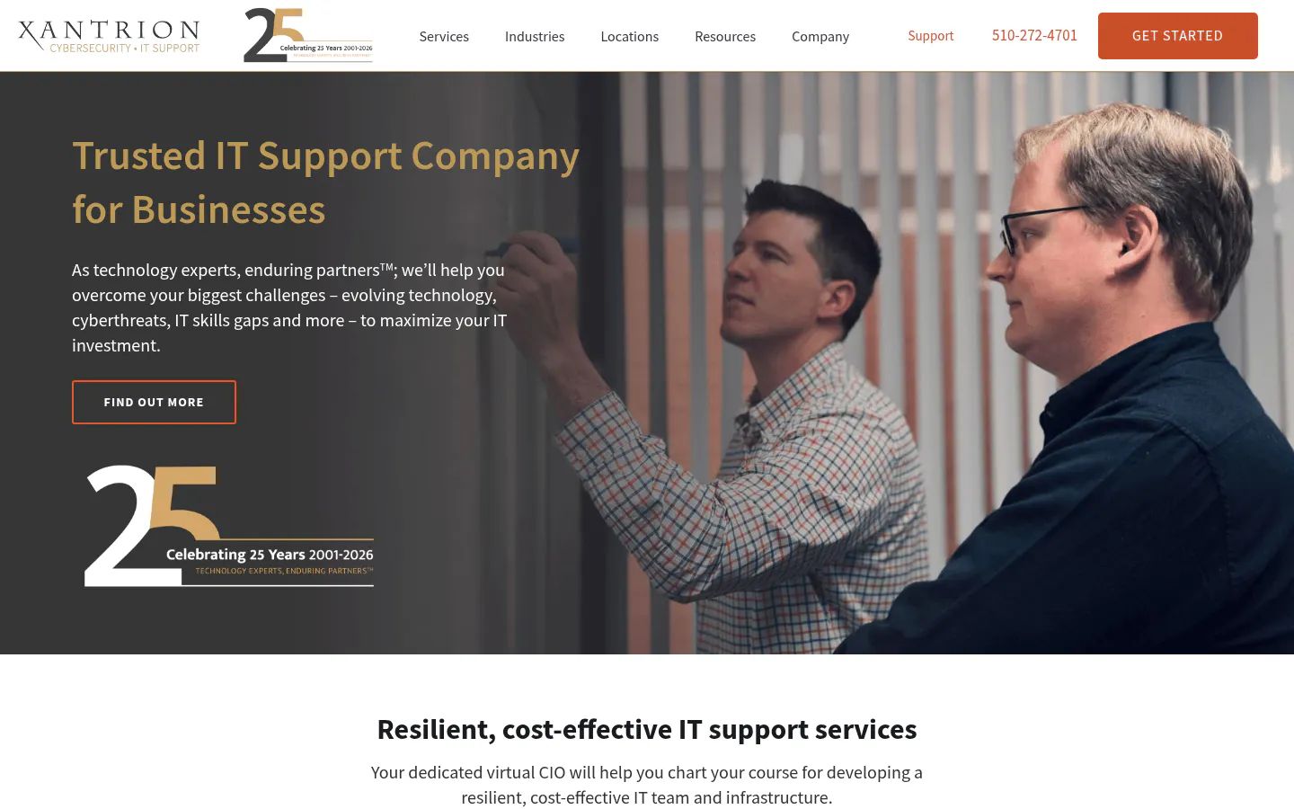 Xantrion homepage, captured October 20, 2026
