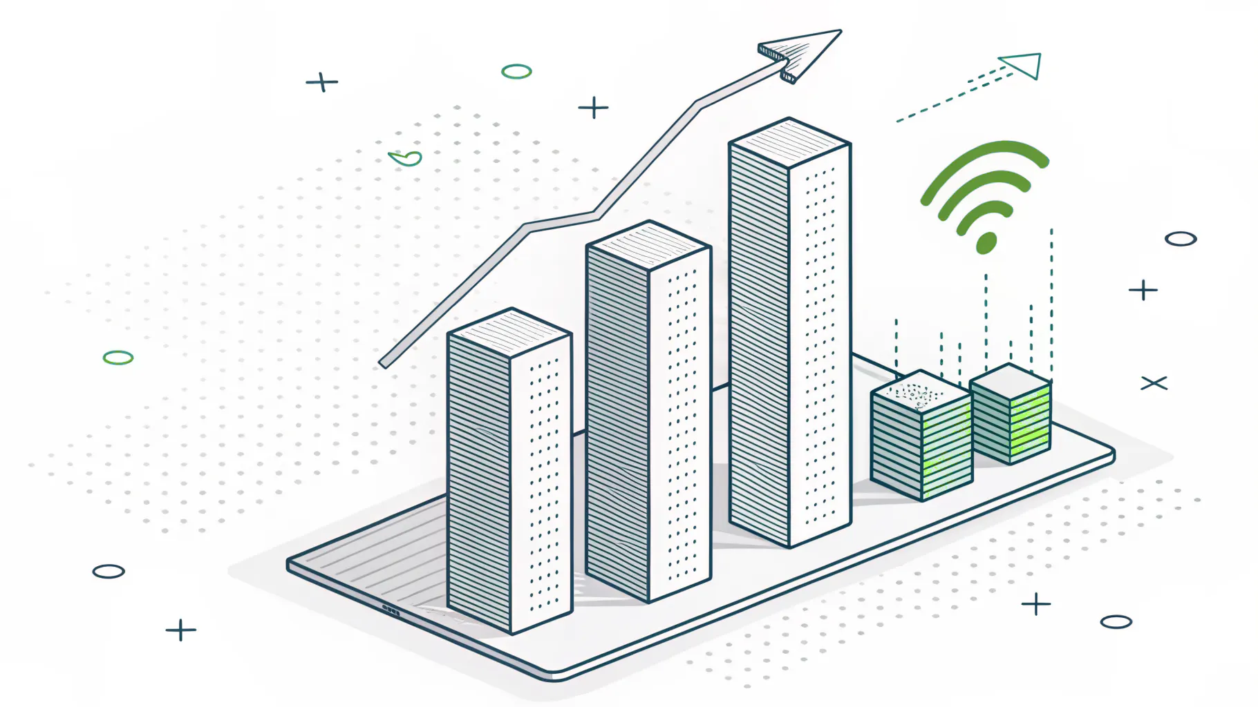 Bar illustration showing edge-device exploitation rising sharply as a share of breaches.