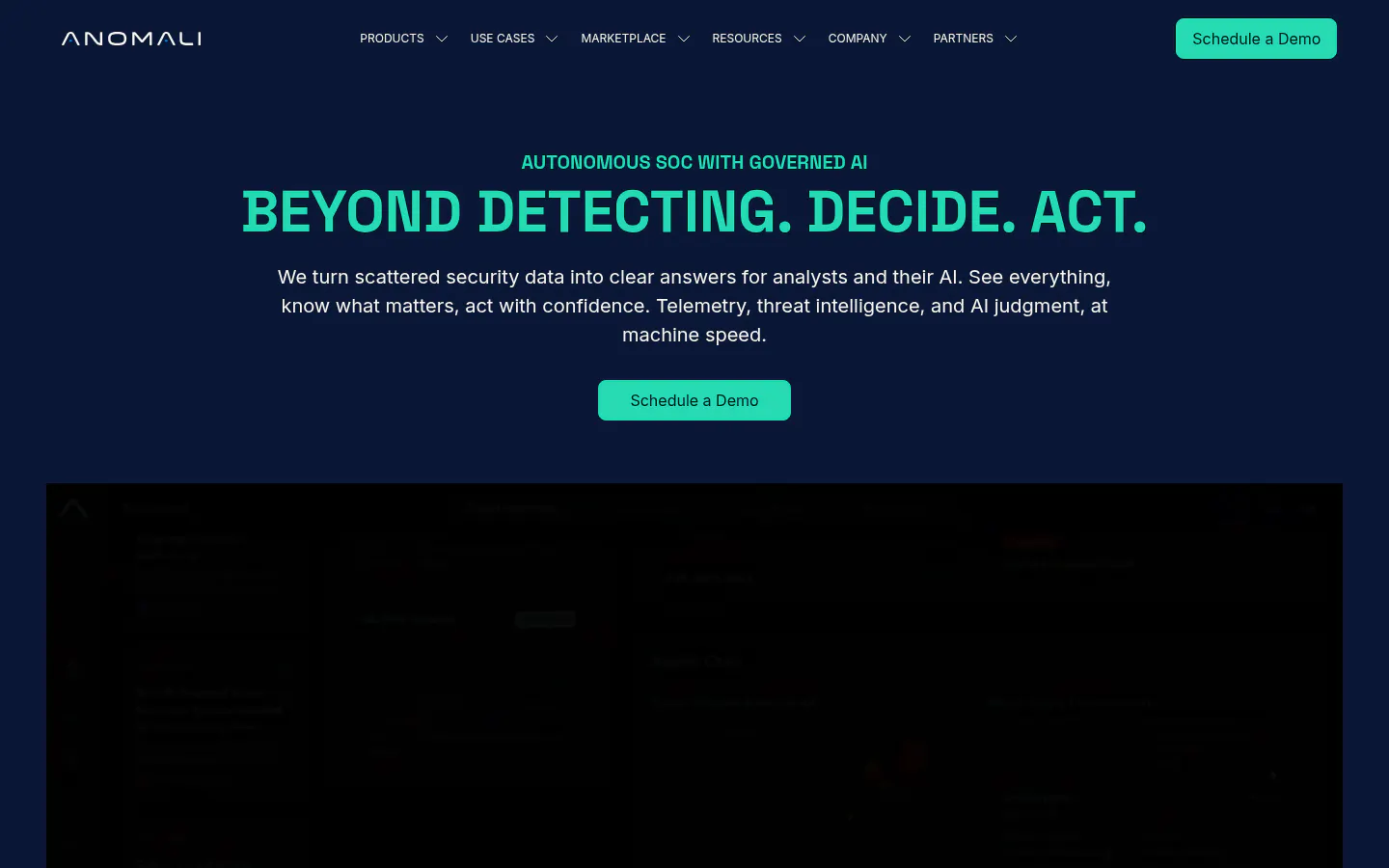 Anomali ThreatStream Next-Gen homepage