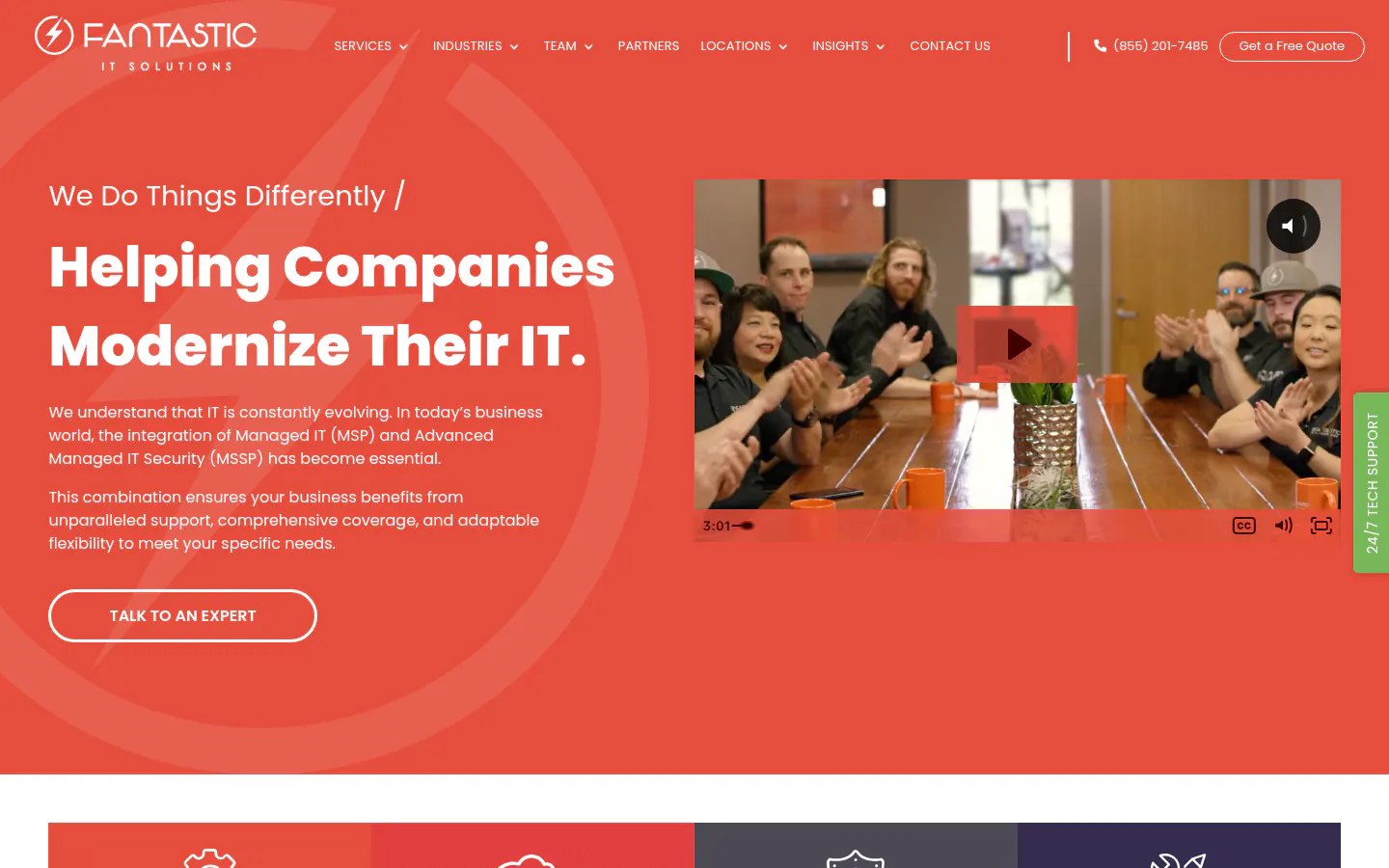 Fantastic IT managed IT services in Los Angeles, homepage