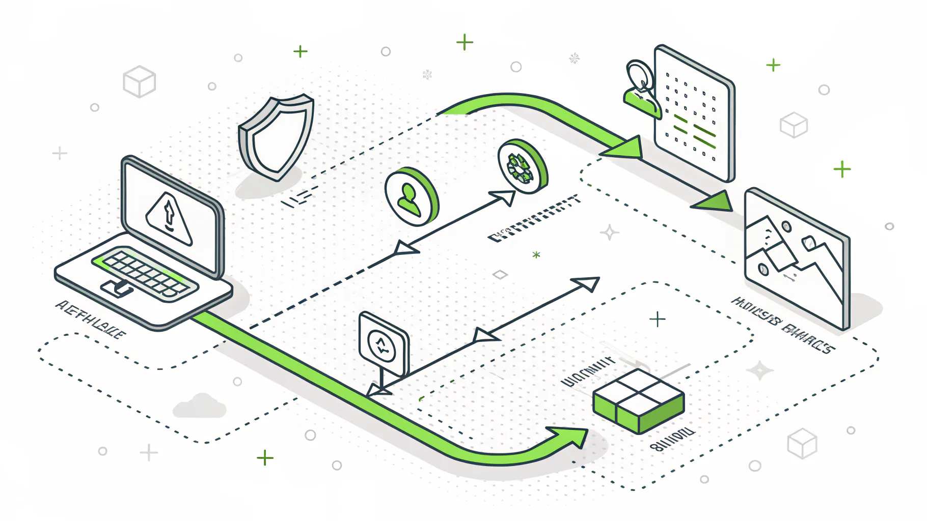 Six-step MDR workflow loop from telemetry collection through containment and reporting