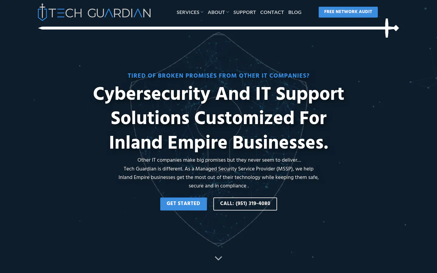 Tech Guardian homepage, captured October 16, 2026